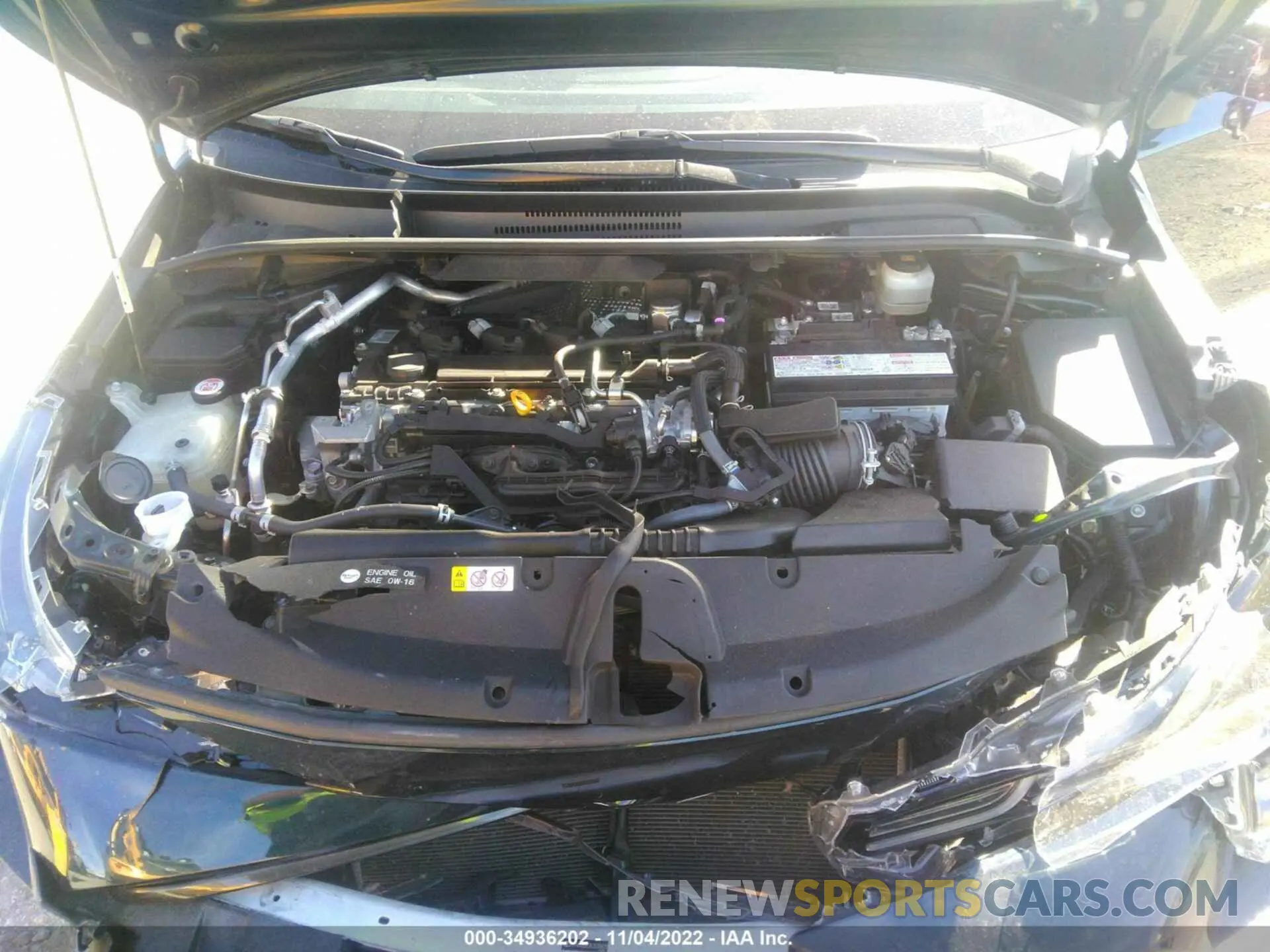10 Photograph of a damaged car JTNK4RBE0K3038478 TOYOTA COROLLA HATCHBACK 2019