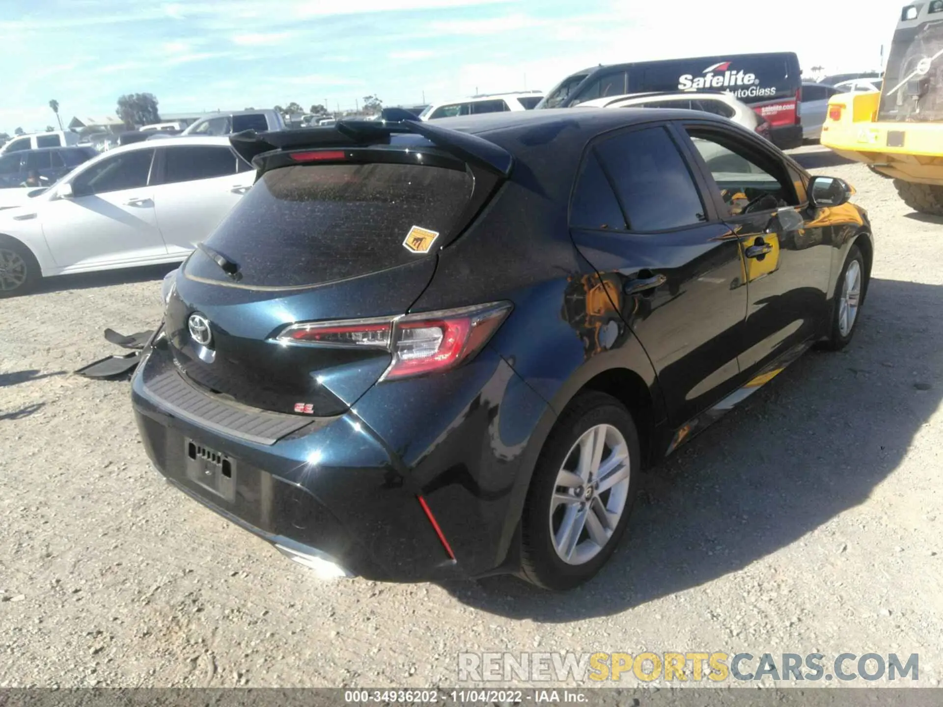 4 Photograph of a damaged car JTNK4RBE0K3038478 TOYOTA COROLLA HATCHBACK 2019