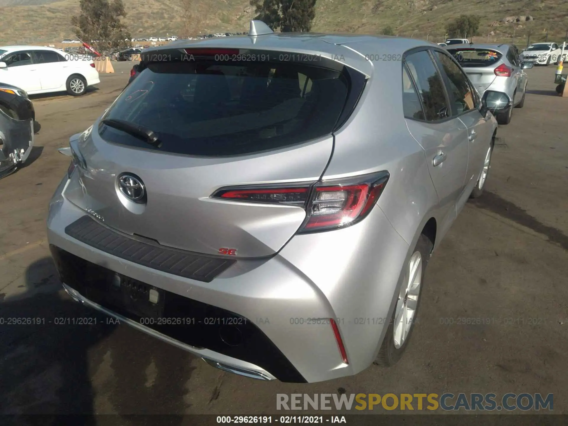 4 Photograph of a damaged car JTNK4RBE0K3070864 TOYOTA COROLLA HATCHBACK 2019