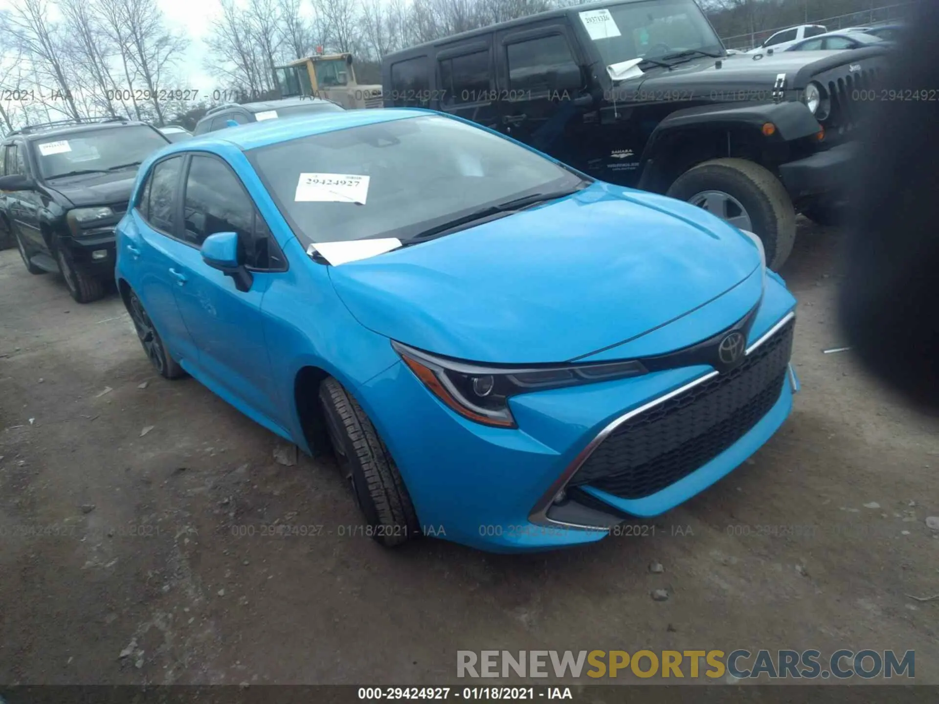 1 Photograph of a damaged car JTNK4RBE1K3064751 TOYOTA COROLLA HATCHBACK 2019
