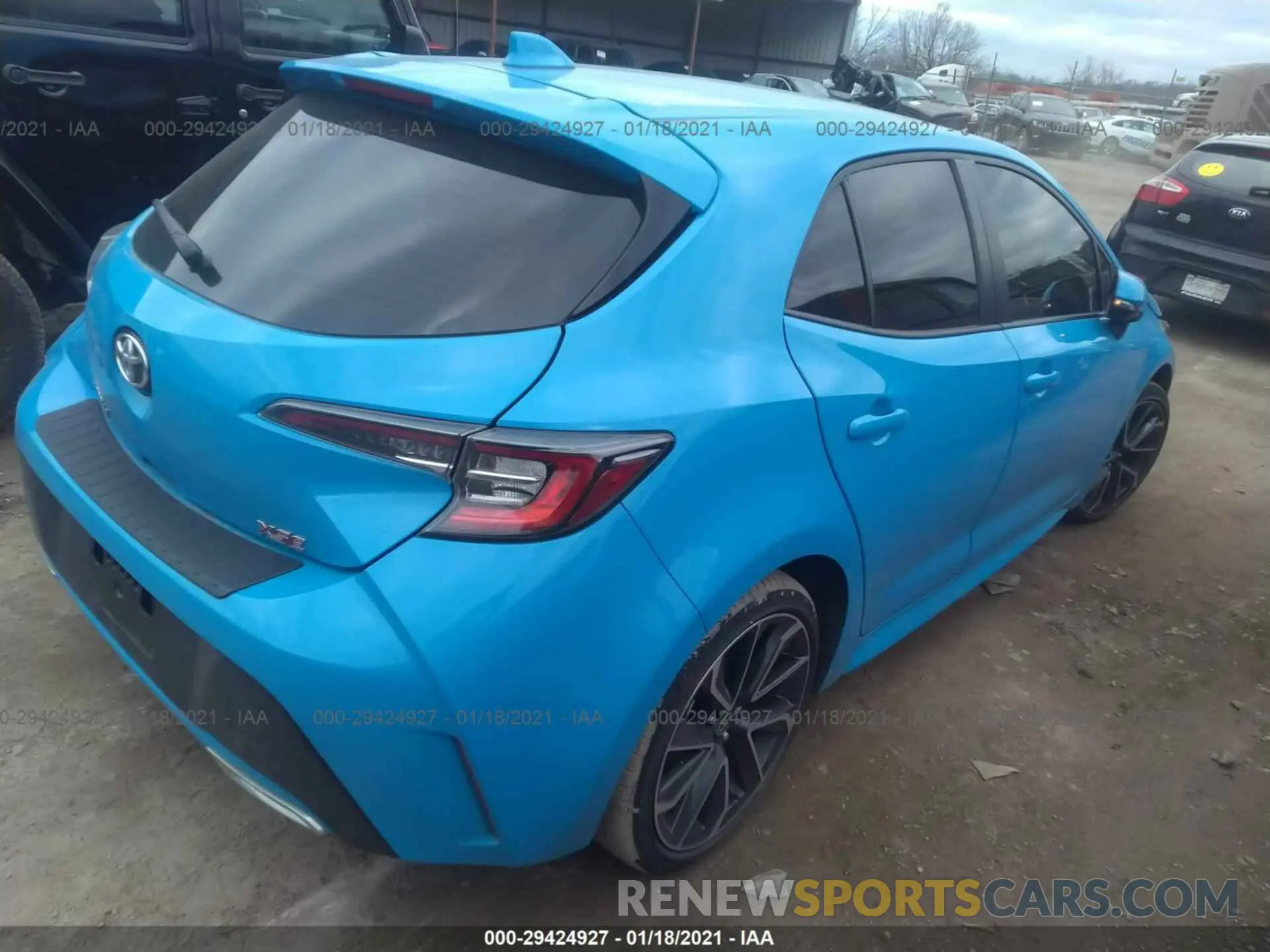4 Photograph of a damaged car JTNK4RBE1K3064751 TOYOTA COROLLA HATCHBACK 2019