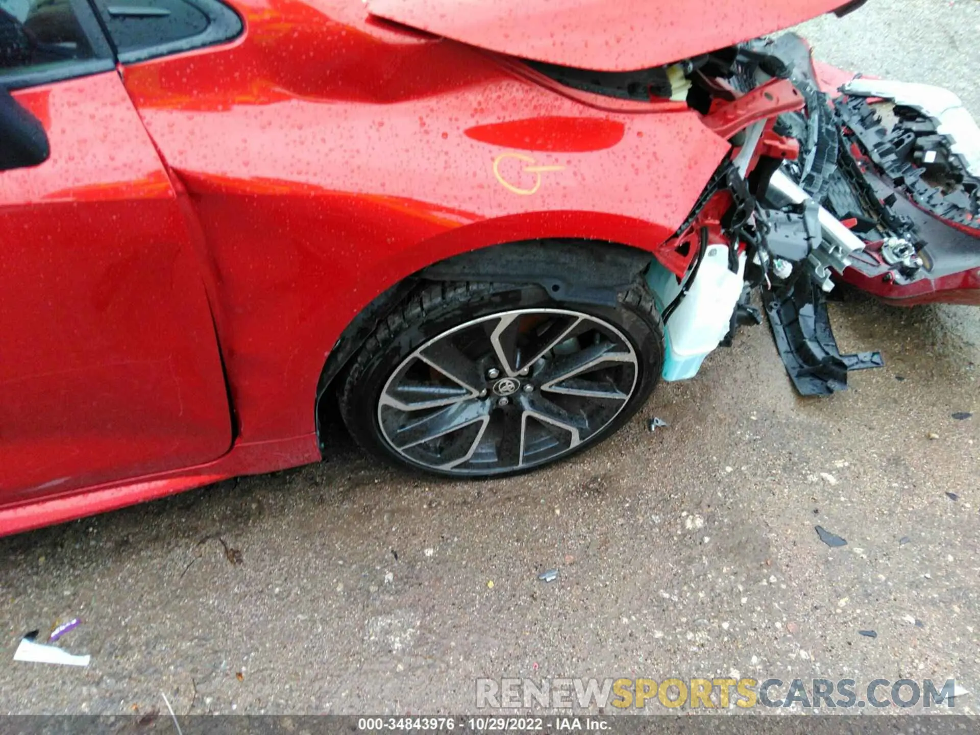 15 Photograph of a damaged car JTNK4RBE2K3011668 TOYOTA COROLLA HATCHBACK 2019