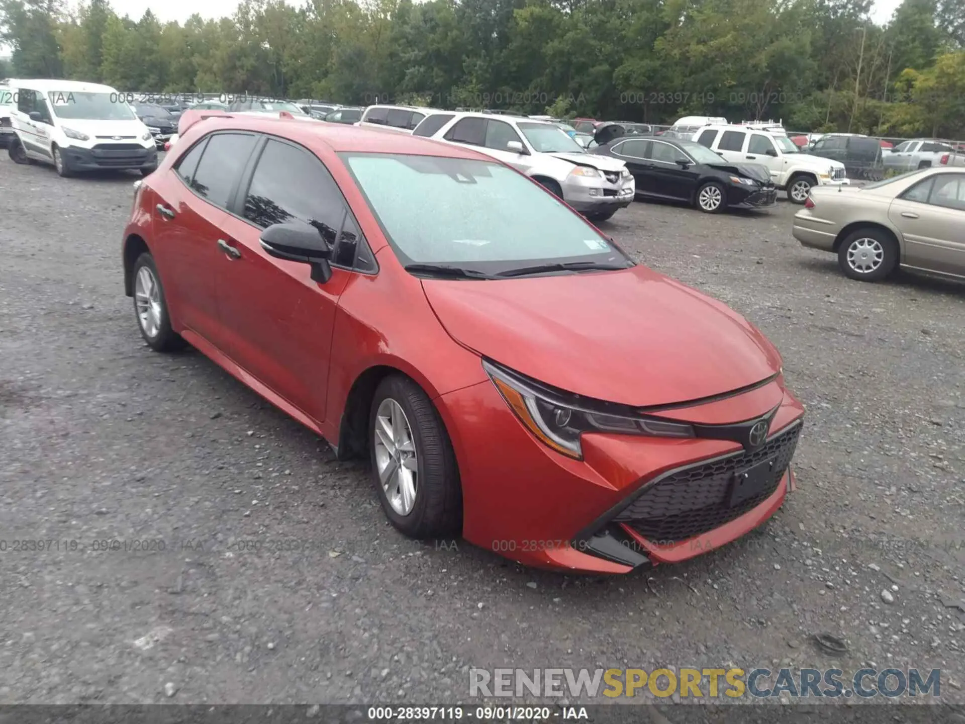 1 Photograph of a damaged car JTNK4RBE2K3020340 TOYOTA COROLLA HATCHBACK 2019