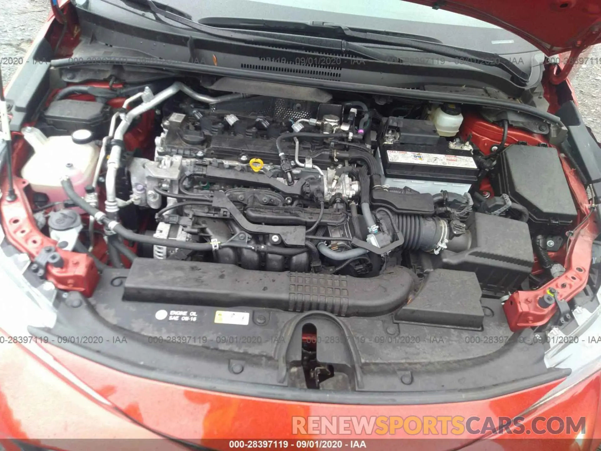 10 Photograph of a damaged car JTNK4RBE2K3020340 TOYOTA COROLLA HATCHBACK 2019
