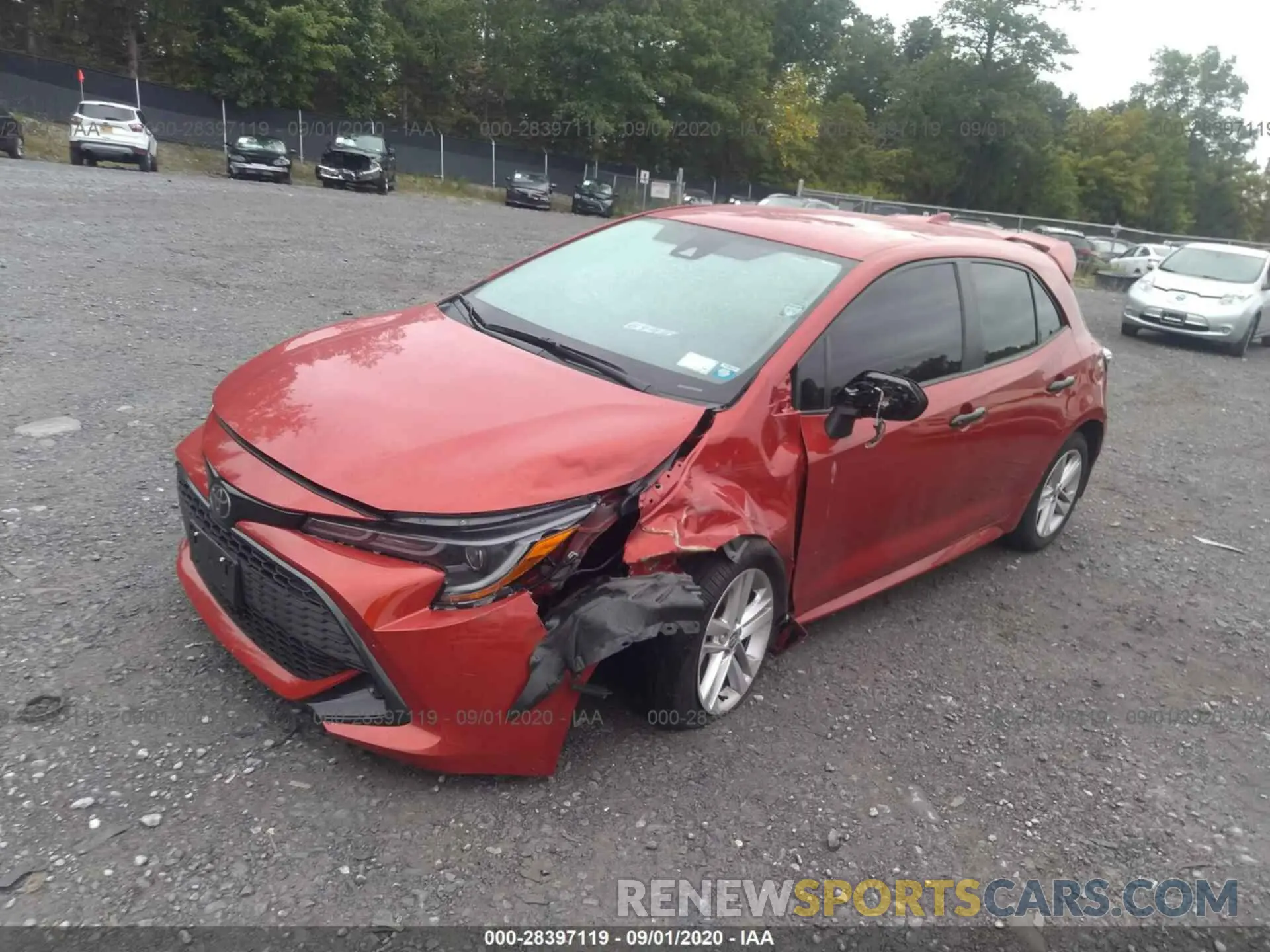 2 Photograph of a damaged car JTNK4RBE2K3020340 TOYOTA COROLLA HATCHBACK 2019