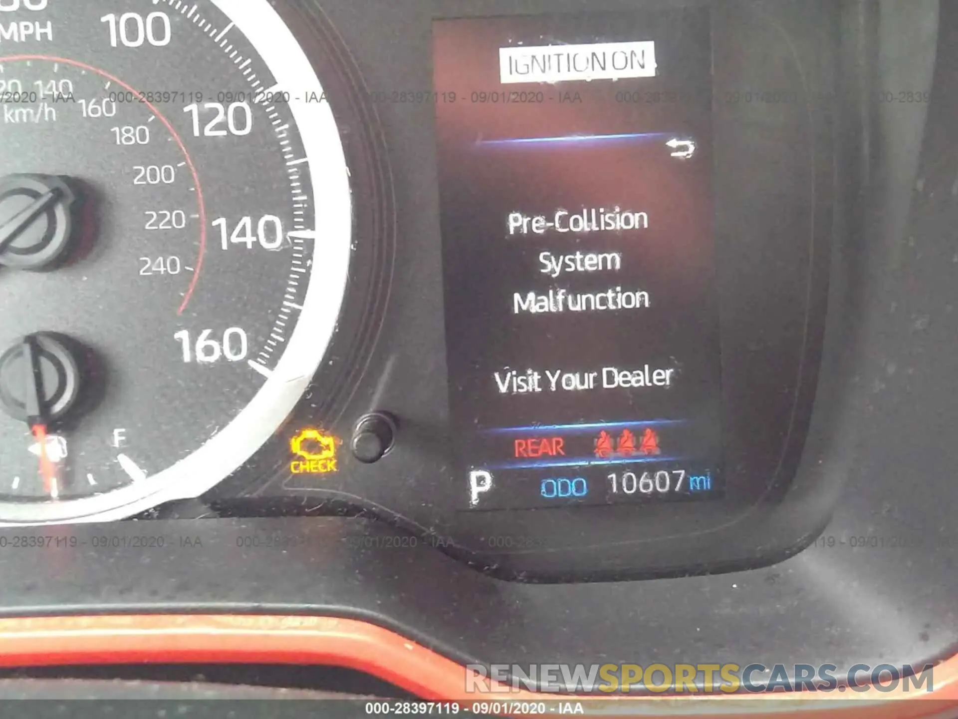 7 Photograph of a damaged car JTNK4RBE2K3020340 TOYOTA COROLLA HATCHBACK 2019