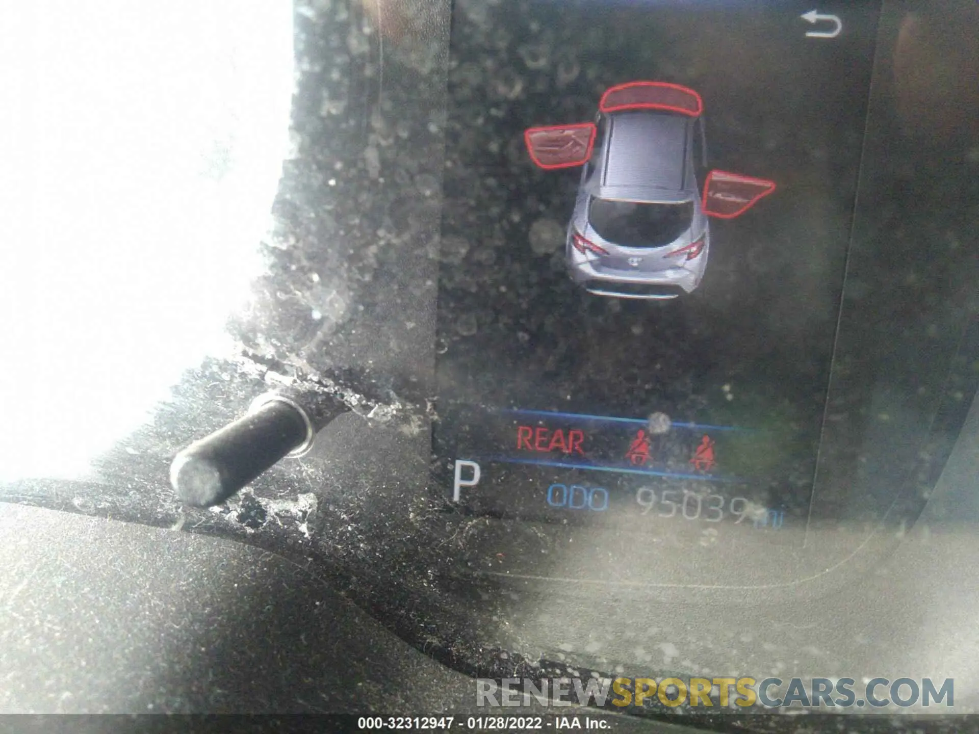 7 Photograph of a damaged car JTNK4RBE2K3033427 TOYOTA COROLLA HATCHBACK 2019