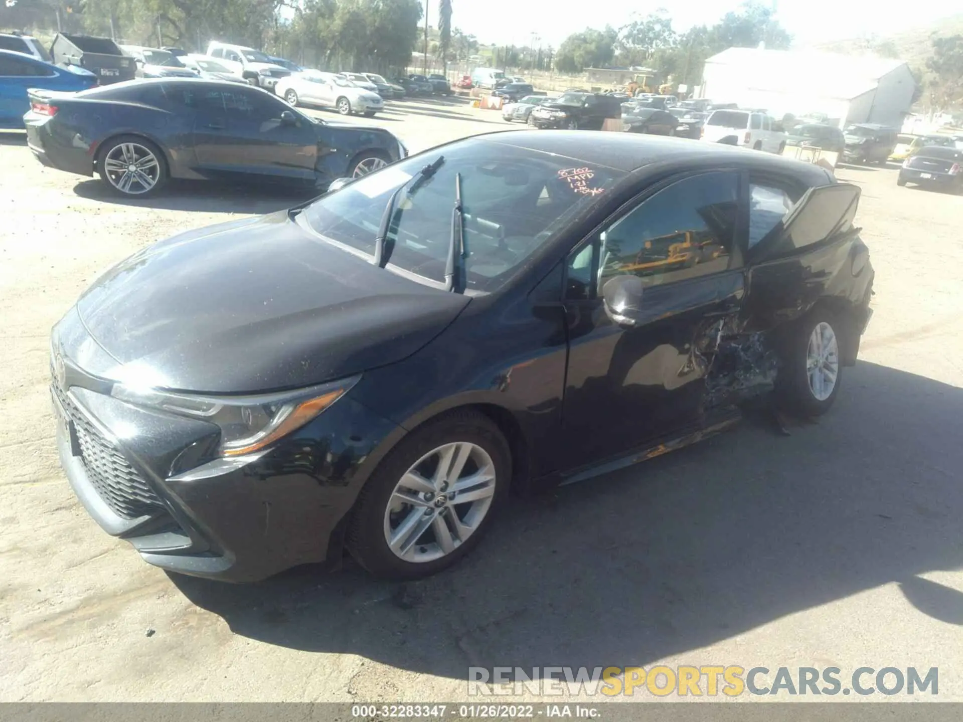 2 Photograph of a damaged car JTNK4RBE2K3058702 TOYOTA COROLLA HATCHBACK 2019
