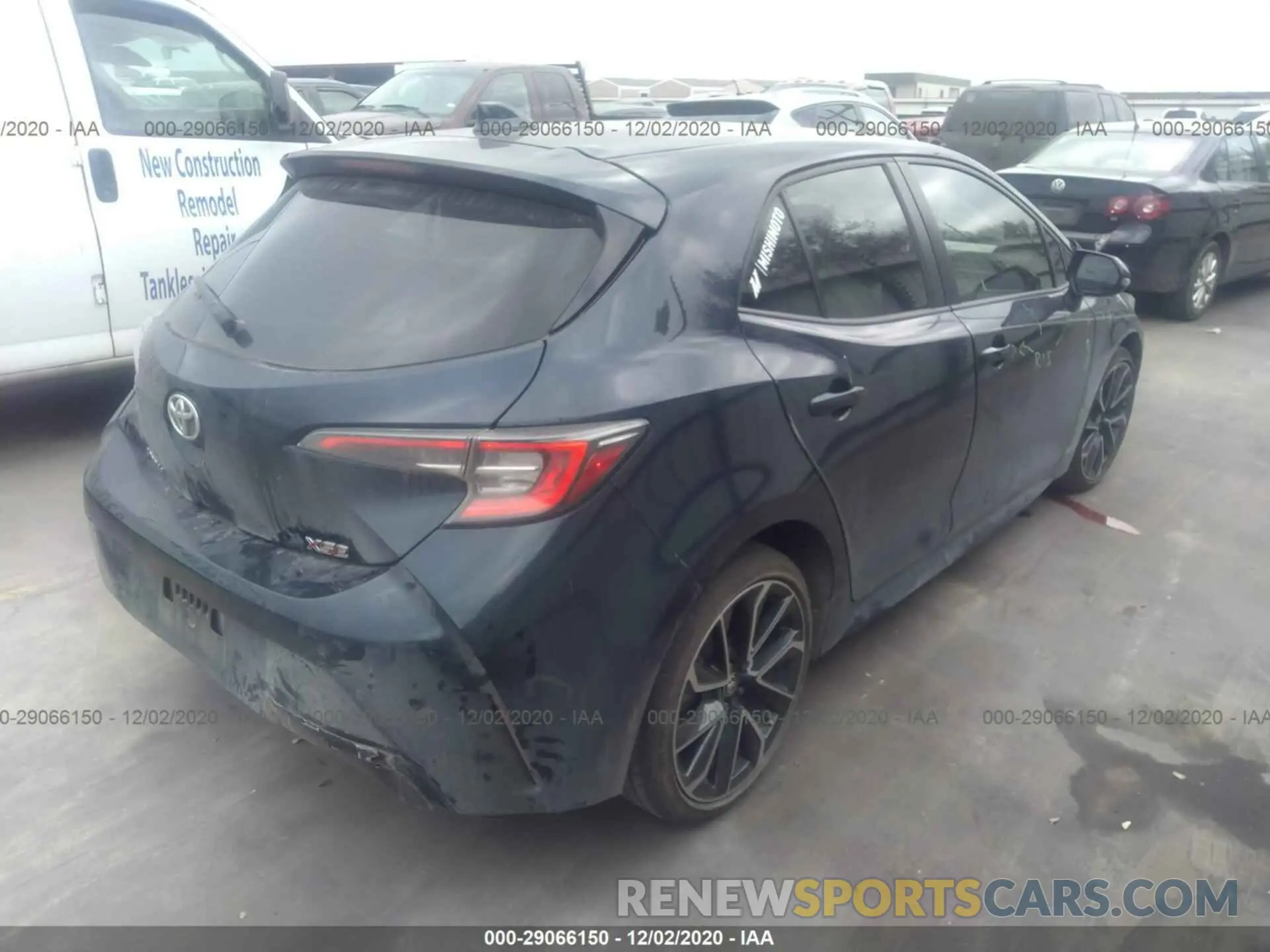 4 Photograph of a damaged car JTNK4RBE4K3052951 TOYOTA COROLLA HATCHBACK 2019