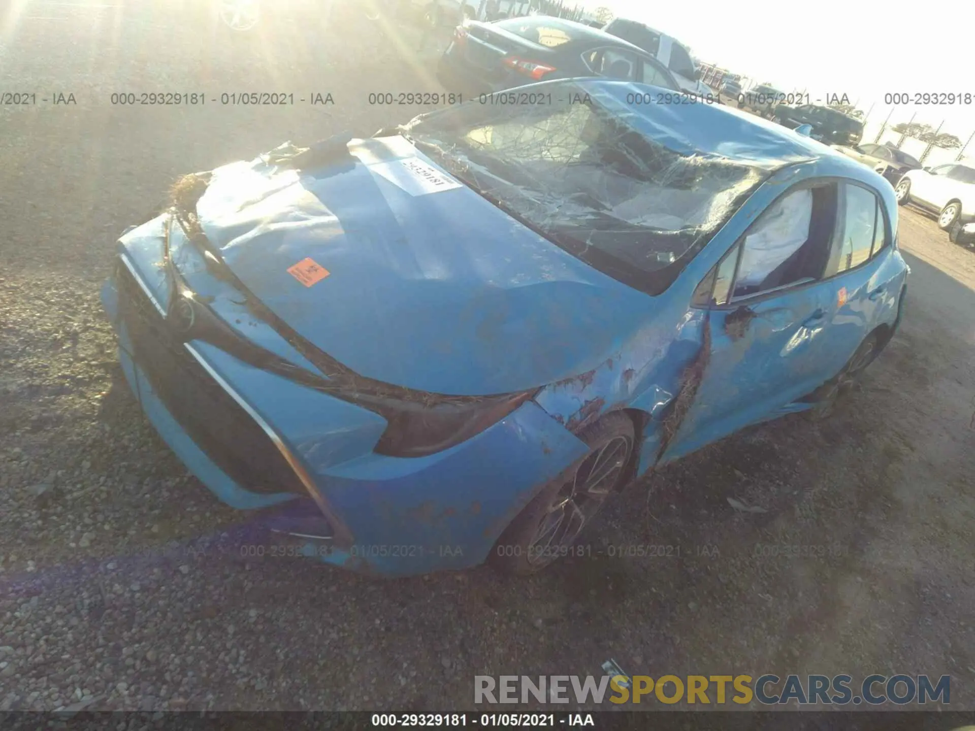2 Photograph of a damaged car JTNK4RBE4K3068910 TOYOTA COROLLA HATCHBACK 2019