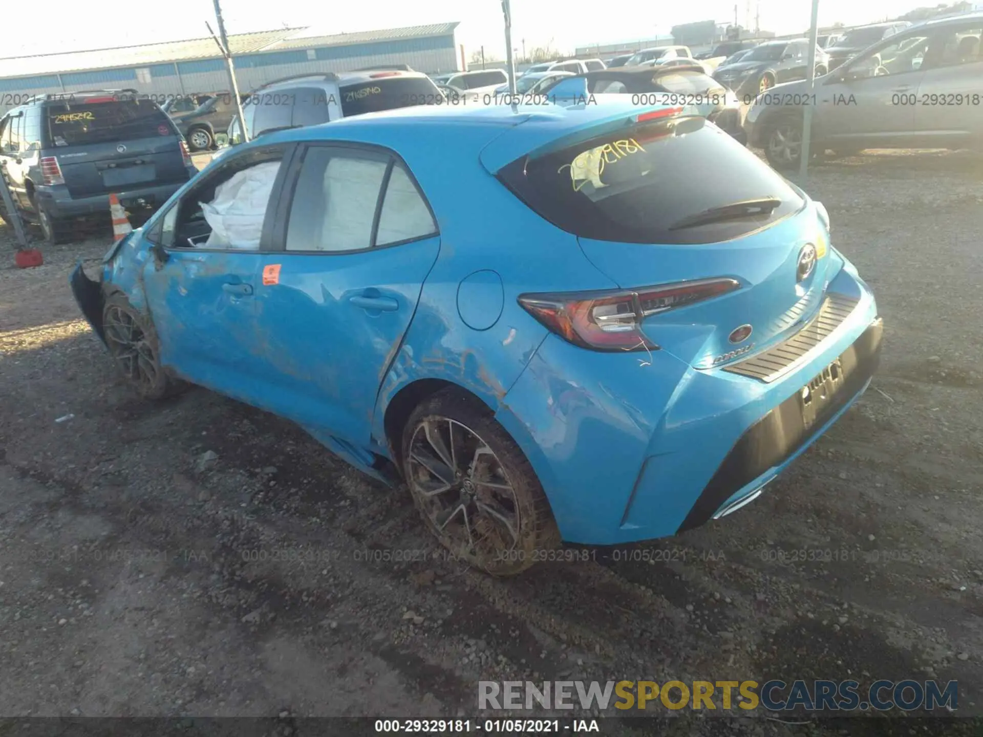 3 Photograph of a damaged car JTNK4RBE4K3068910 TOYOTA COROLLA HATCHBACK 2019