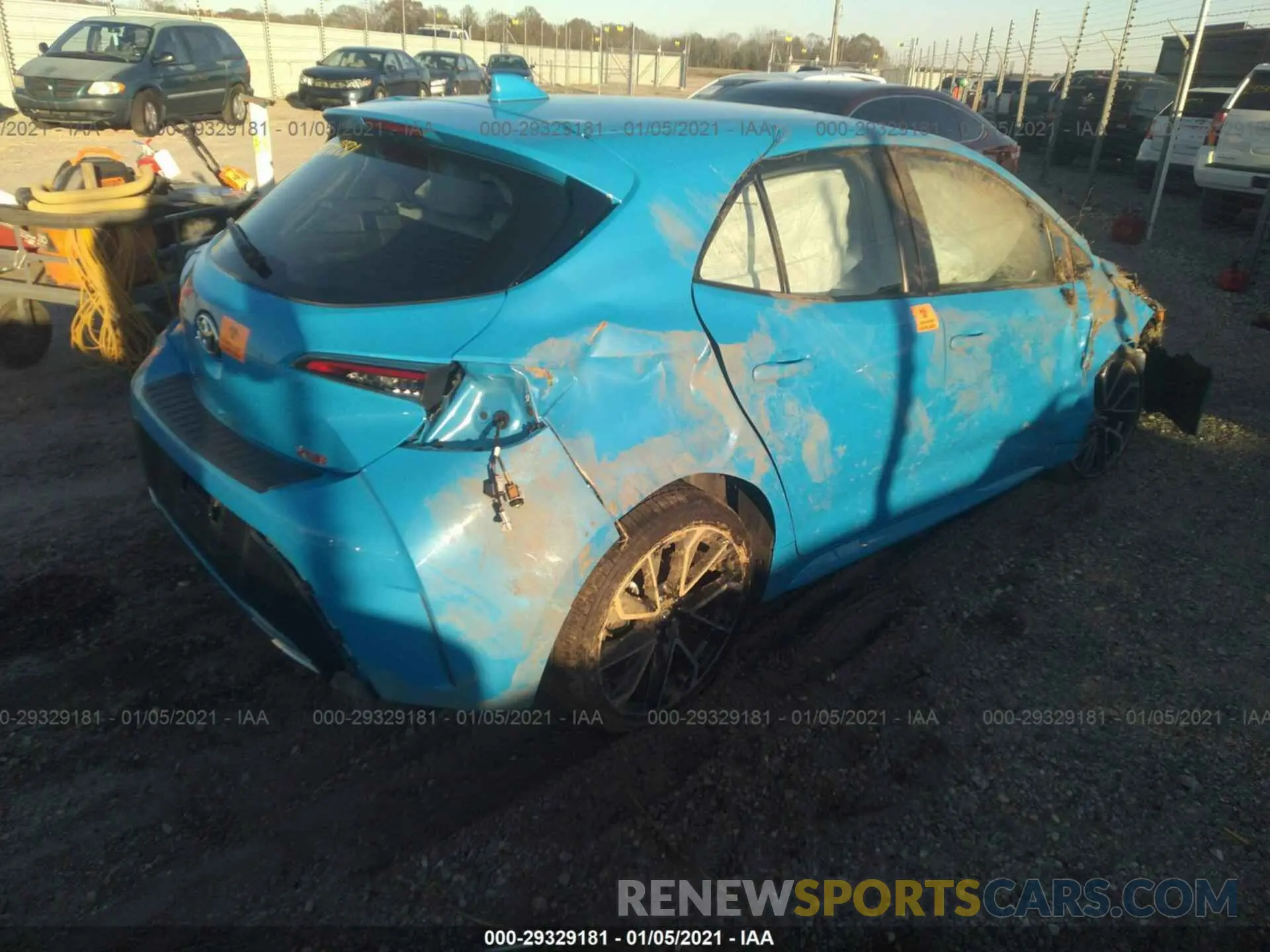 4 Photograph of a damaged car JTNK4RBE4K3068910 TOYOTA COROLLA HATCHBACK 2019