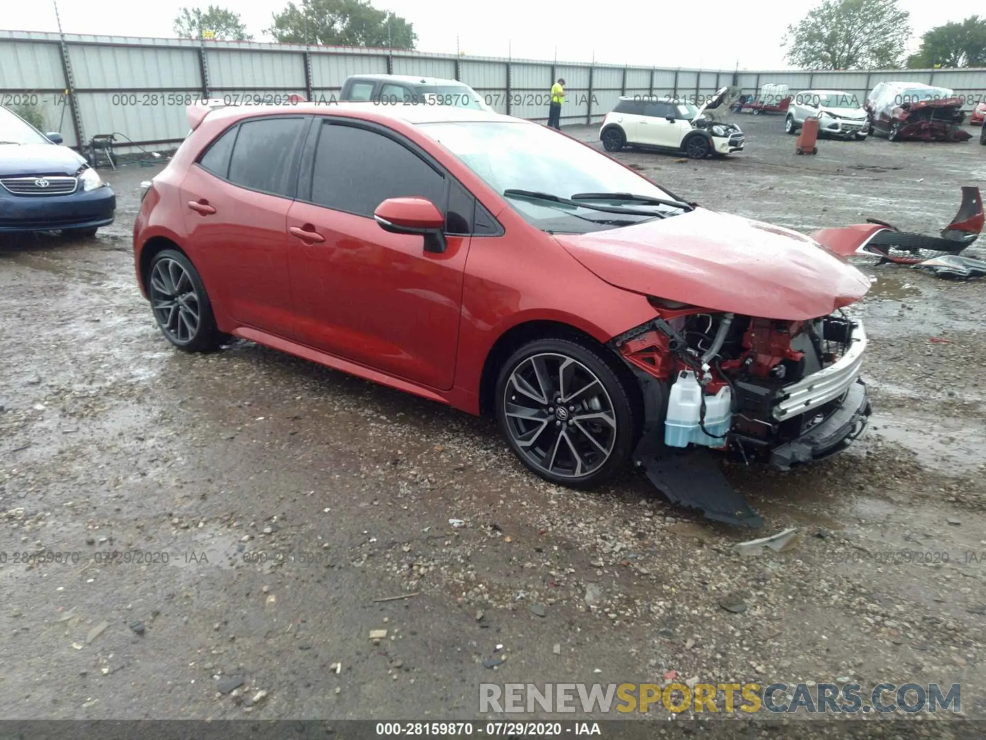 1 Photograph of a damaged car JTNK4RBE4K3069507 TOYOTA COROLLA HATCHBACK 2019