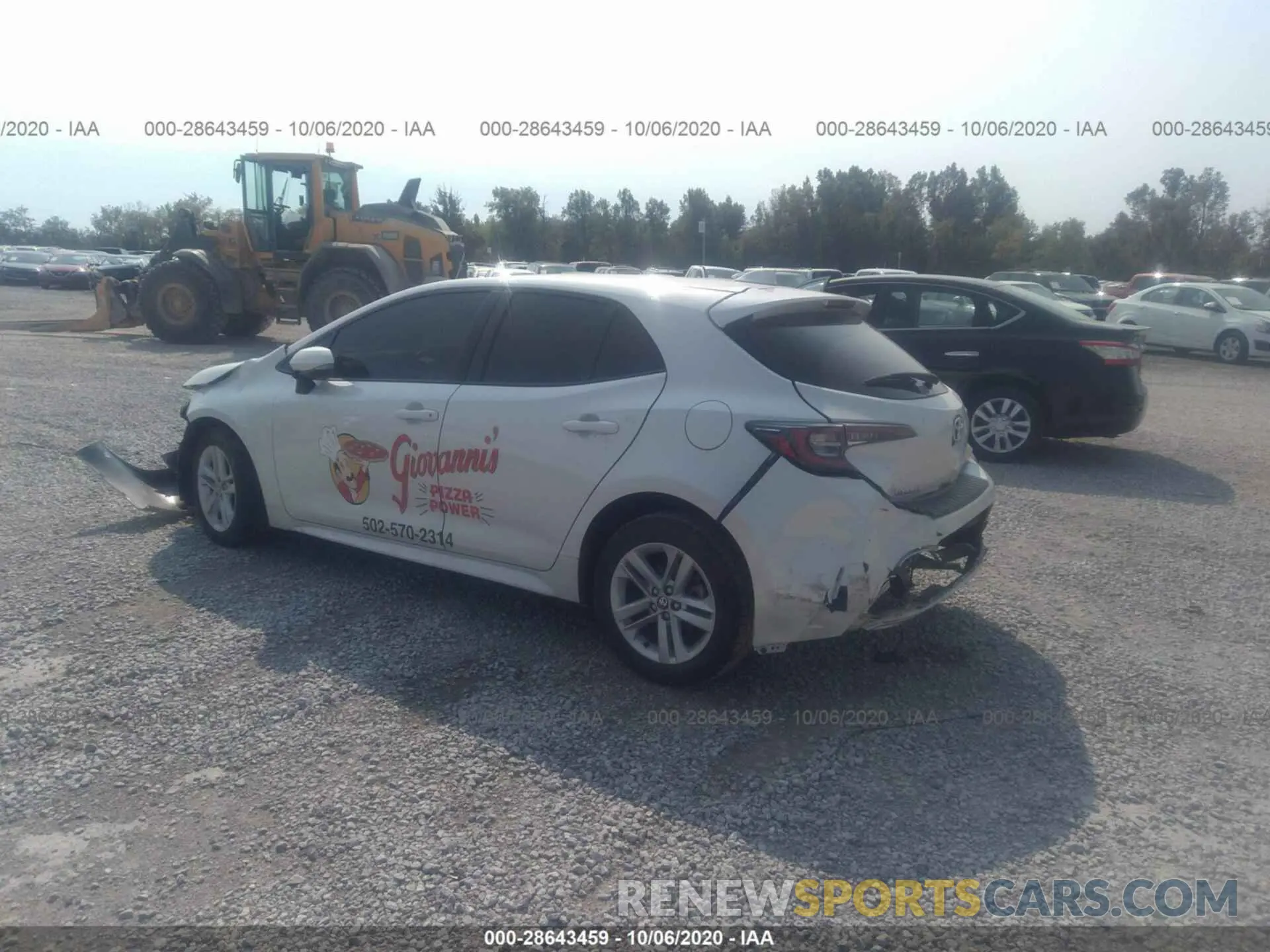3 Photograph of a damaged car JTNK4RBE5K3056605 TOYOTA COROLLA HATCHBACK 2019