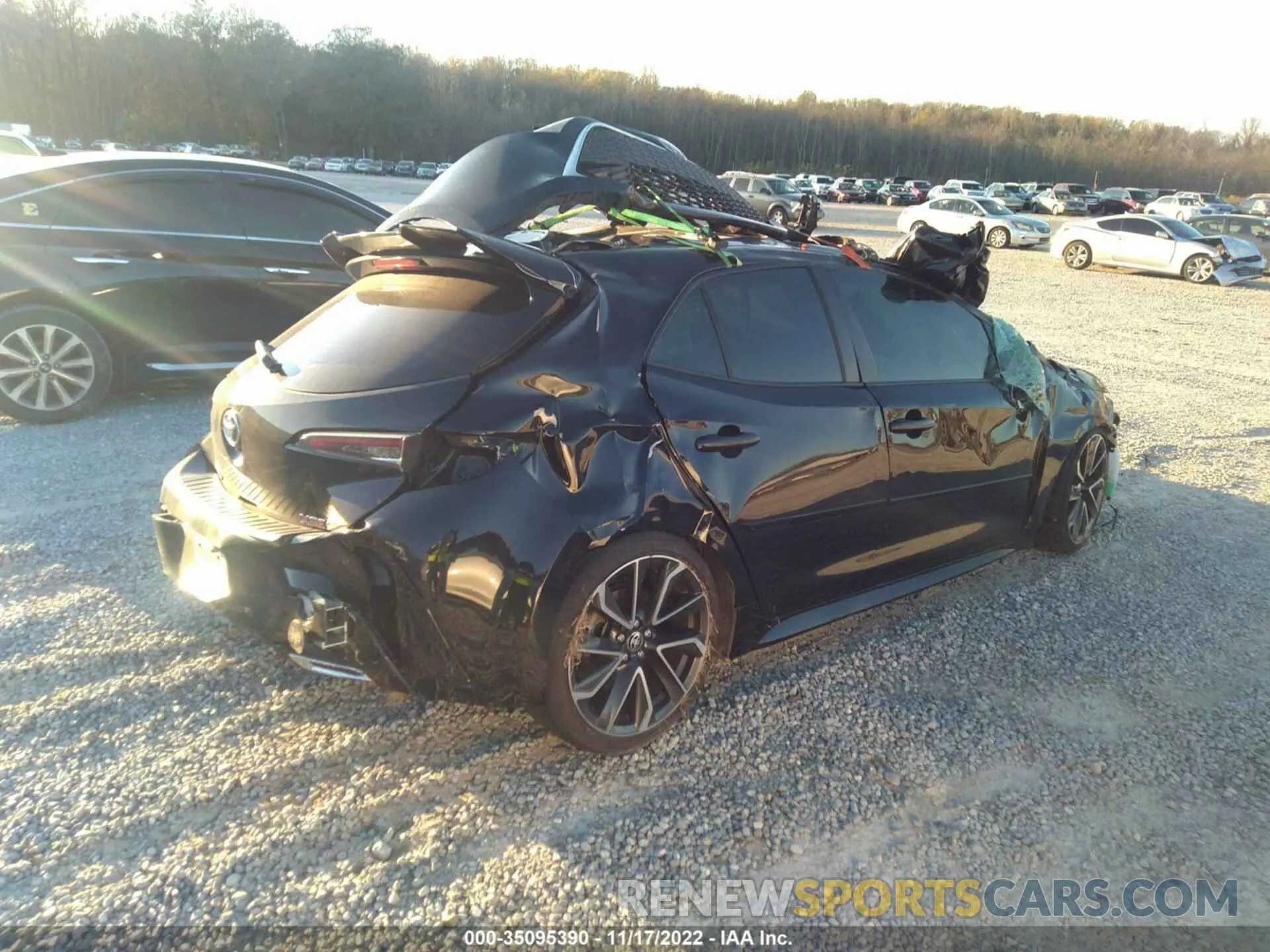 4 Фотография поврежденного автомобиля JTNK4RBE6K3036931 TOYOTA COROLLA HATCHBACK 2019