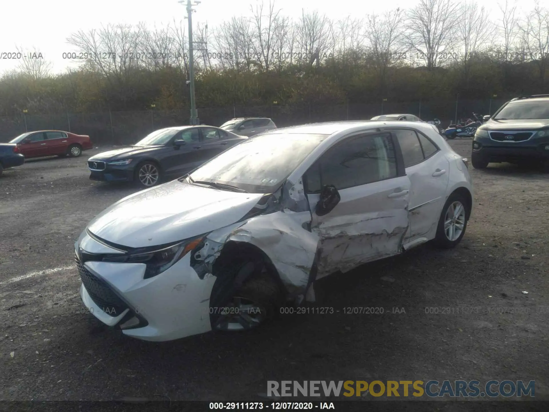 2 Фотография поврежденного автомобиля JTNK4RBE7K3008295 TOYOTA COROLLA HATCHBACK 2019