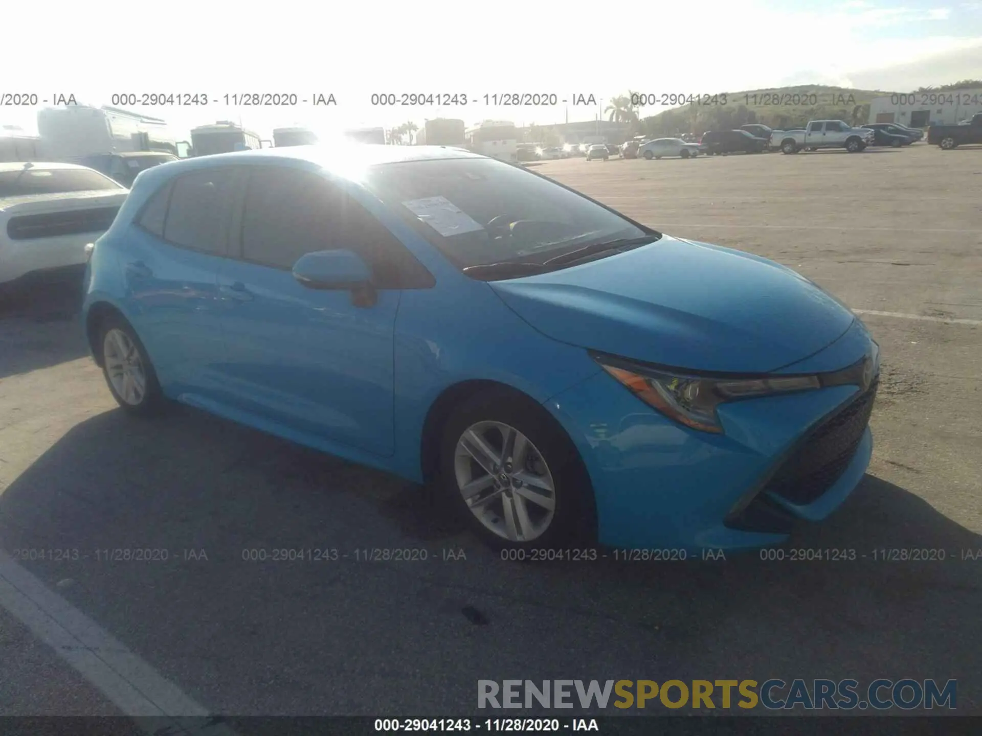 1 Photograph of a damaged car JTNK4RBE7K3012007 TOYOTA COROLLA HATCHBACK 2019