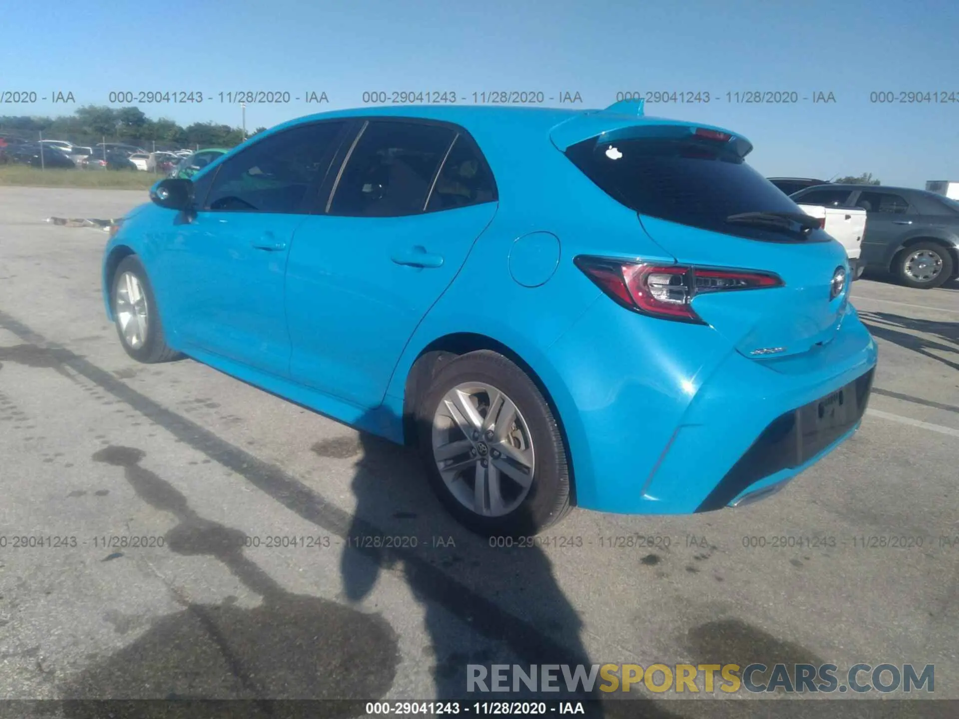 3 Photograph of a damaged car JTNK4RBE7K3012007 TOYOTA COROLLA HATCHBACK 2019