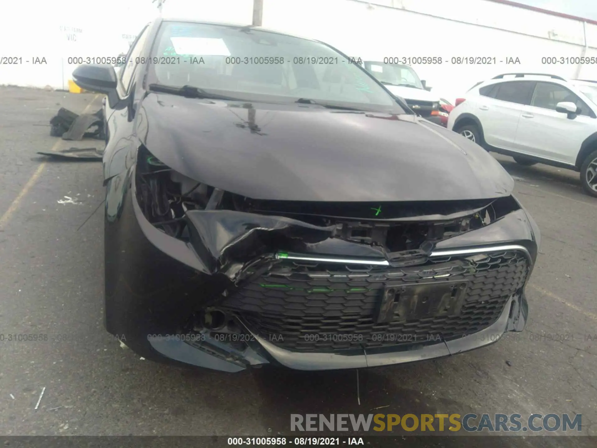 6 Photograph of a damaged car JTNK4RBE8K3028961 TOYOTA COROLLA HATCHBACK 2019