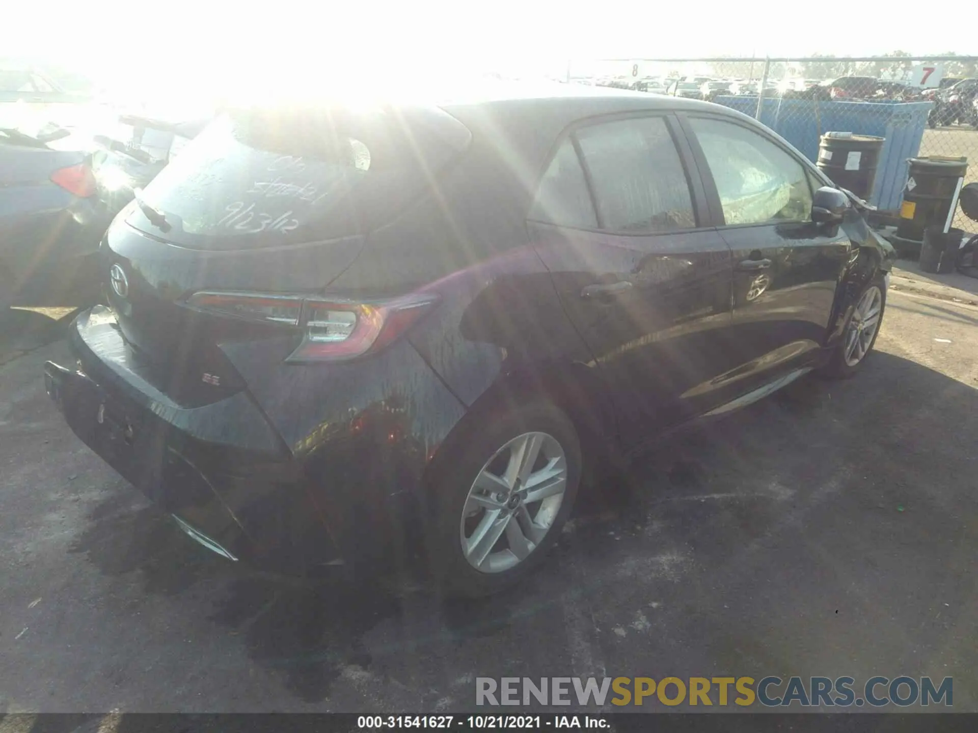 4 Фотография поврежденного автомобиля JTNK4RBE9K3012137 TOYOTA COROLLA HATCHBACK 2019