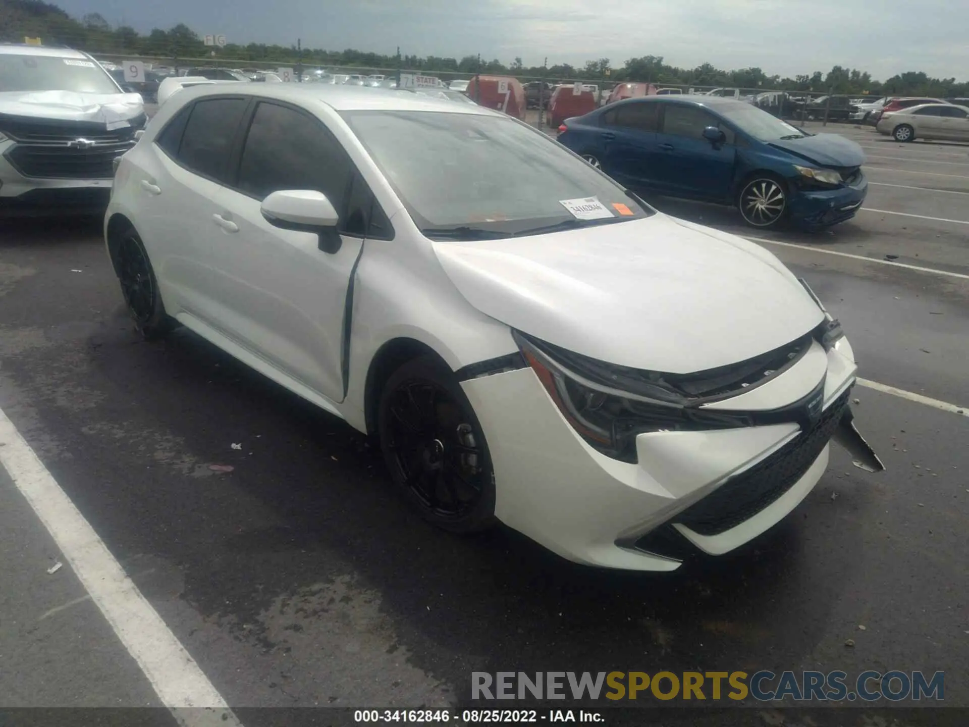 1 Фотография поврежденного автомобиля JTNK4RBE9K3026118 TOYOTA COROLLA HATCHBACK 2019