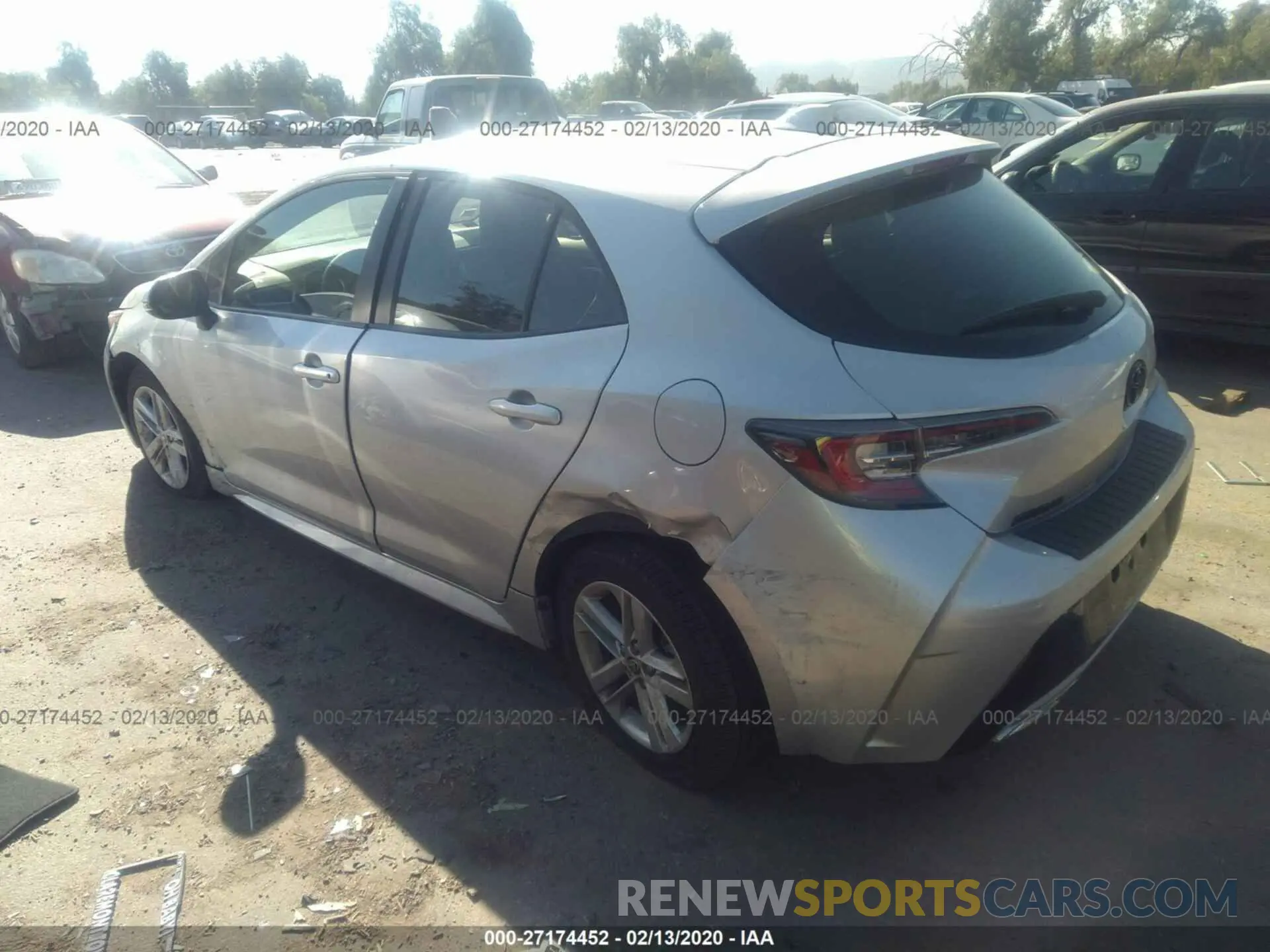 3 Photograph of a damaged car JTNK4RBEXK3064179 TOYOTA COROLLA HATCHBACK 2019