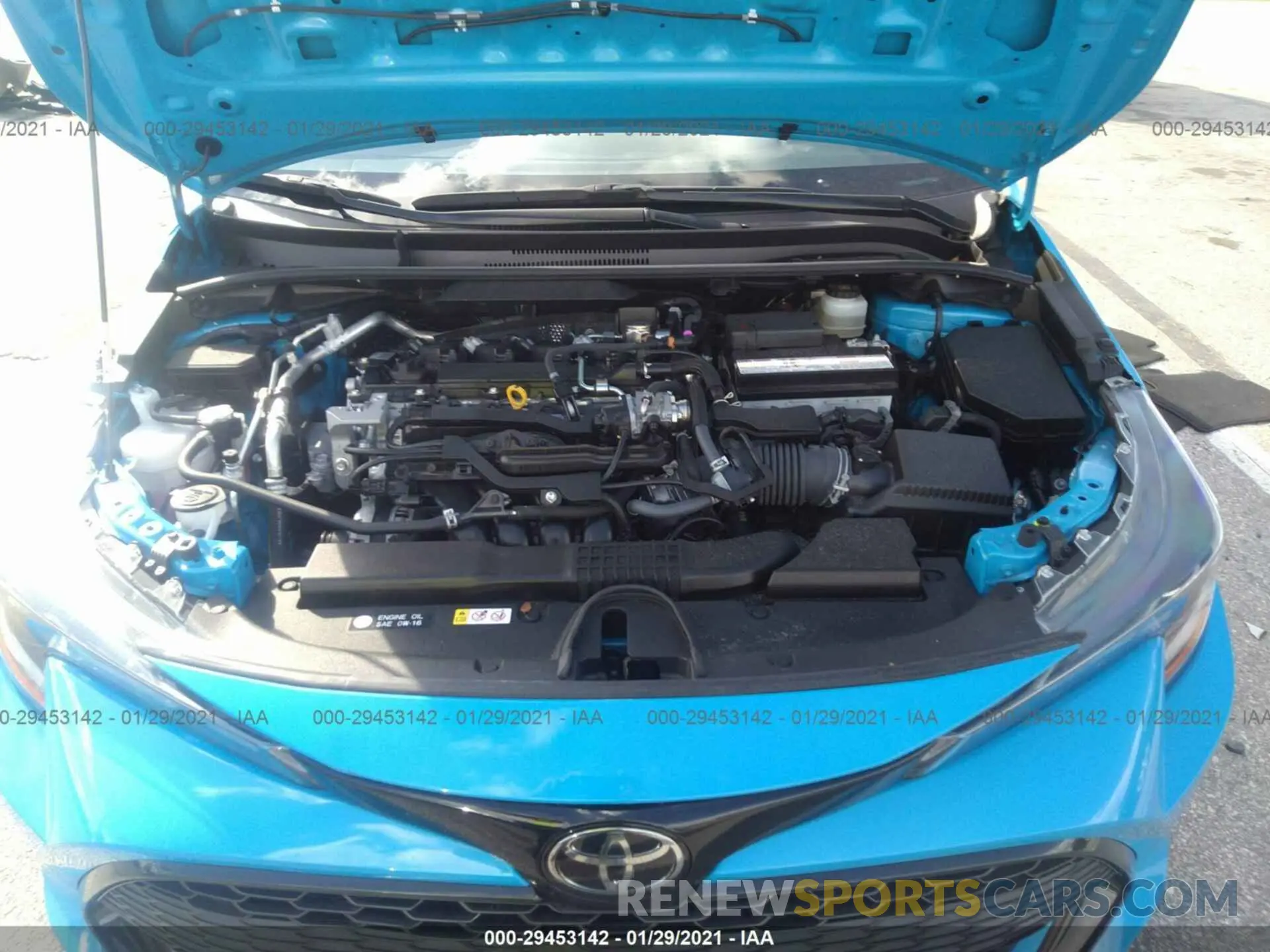 10 Photograph of a damaged car JTND4RBE3L3088804 TOYOTA COROLLA HATCHBACK 2020