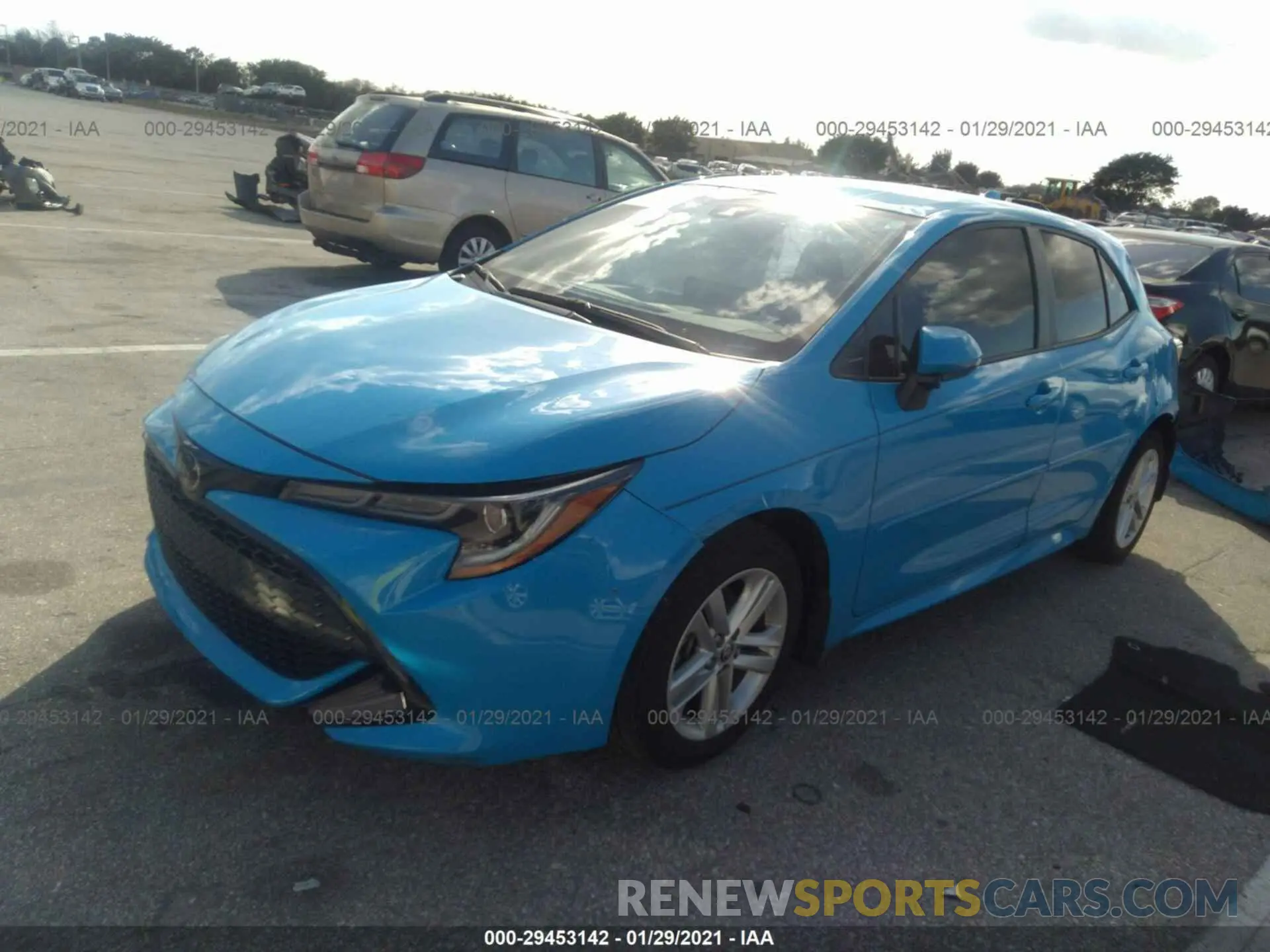 2 Photograph of a damaged car JTND4RBE3L3088804 TOYOTA COROLLA HATCHBACK 2020