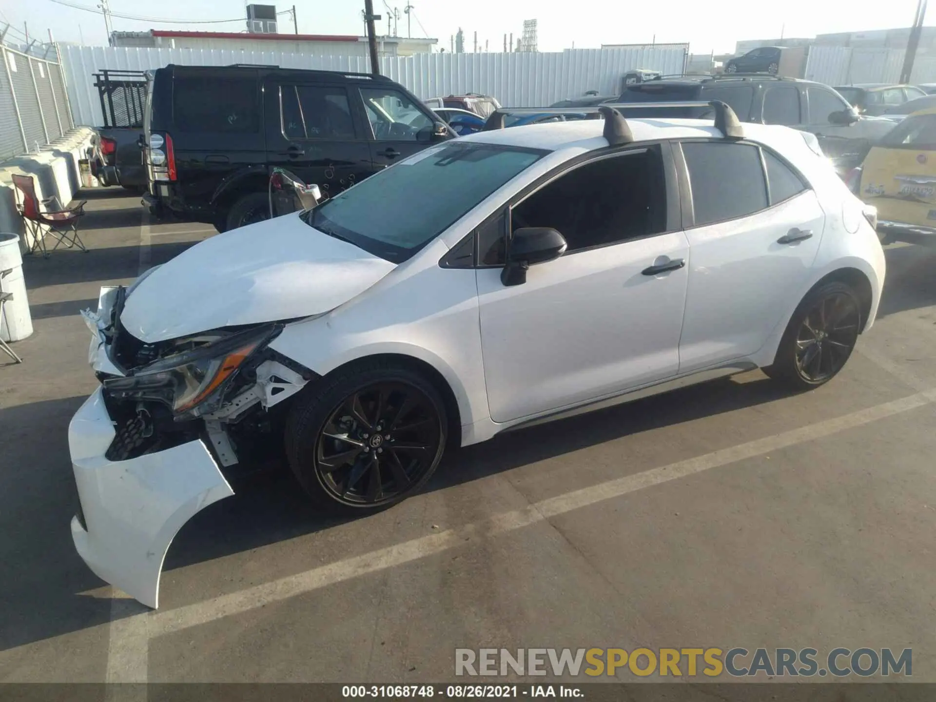 2 Photograph of a damaged car JTND4RBE3L3089287 TOYOTA COROLLA HATCHBACK 2020