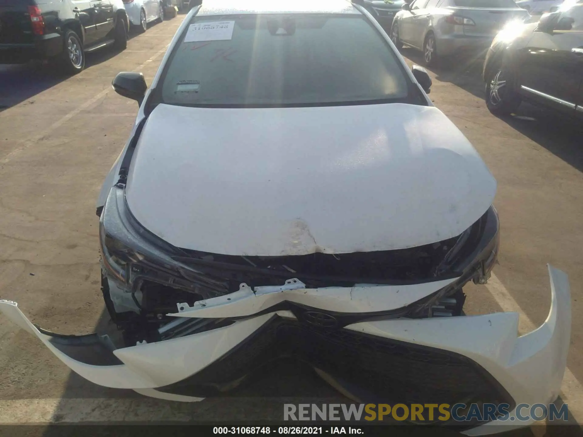 6 Photograph of a damaged car JTND4RBE3L3089287 TOYOTA COROLLA HATCHBACK 2020