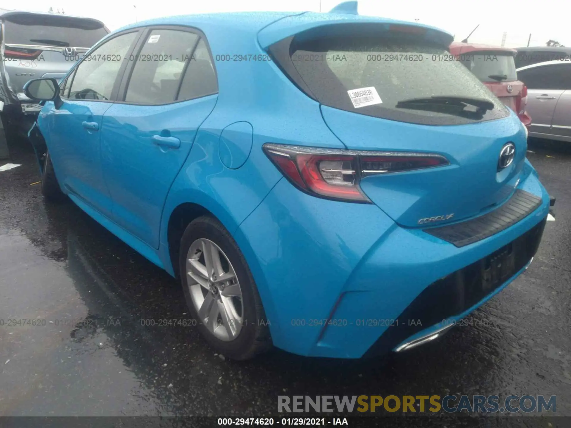 3 Photograph of a damaged car JTND4RBEXL3086483 TOYOTA COROLLA HATCHBACK 2020