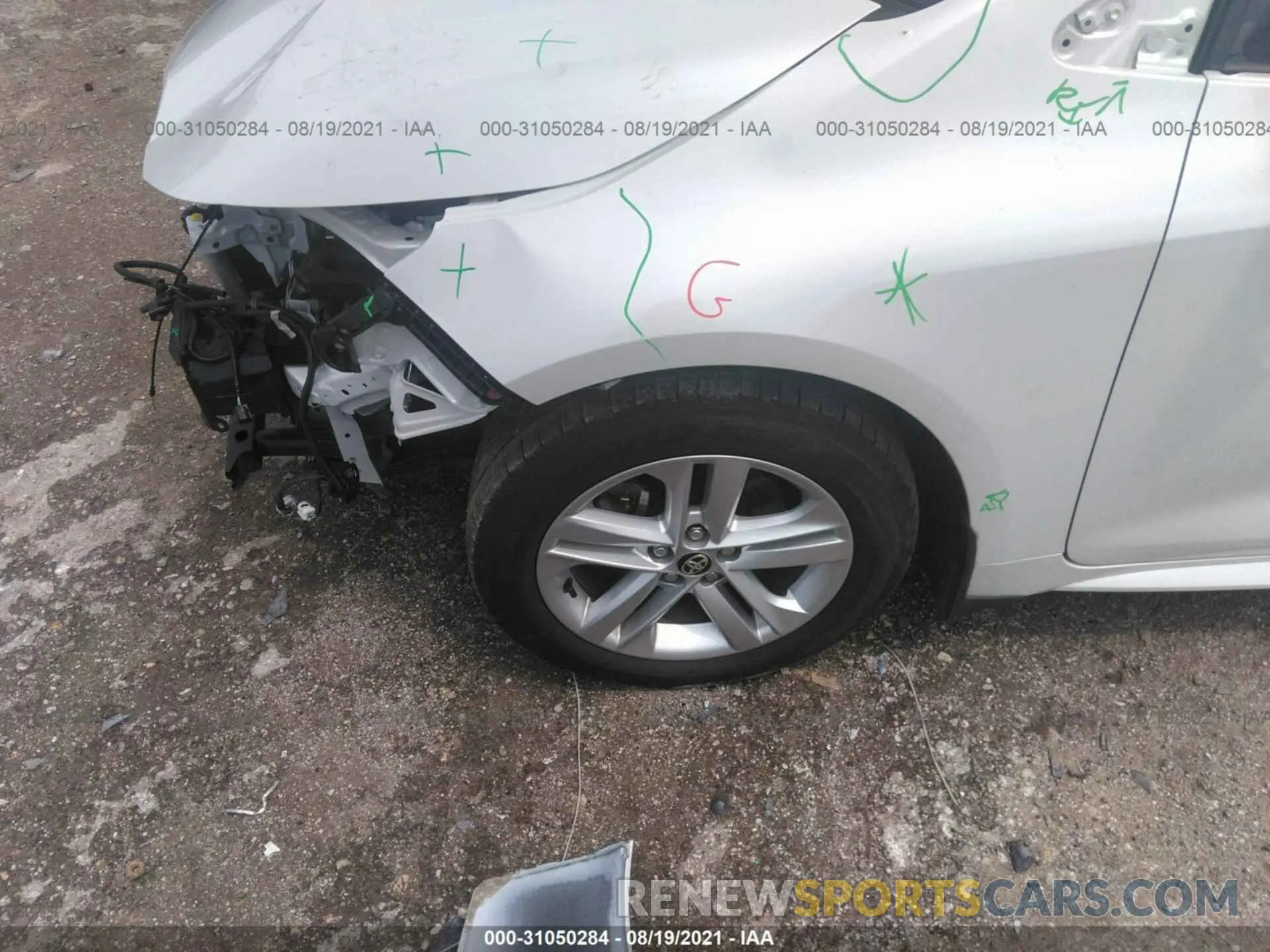 12 Photograph of a damaged car JTND4MBE6M3108936 TOYOTA COROLLA HATCHBACK 2021