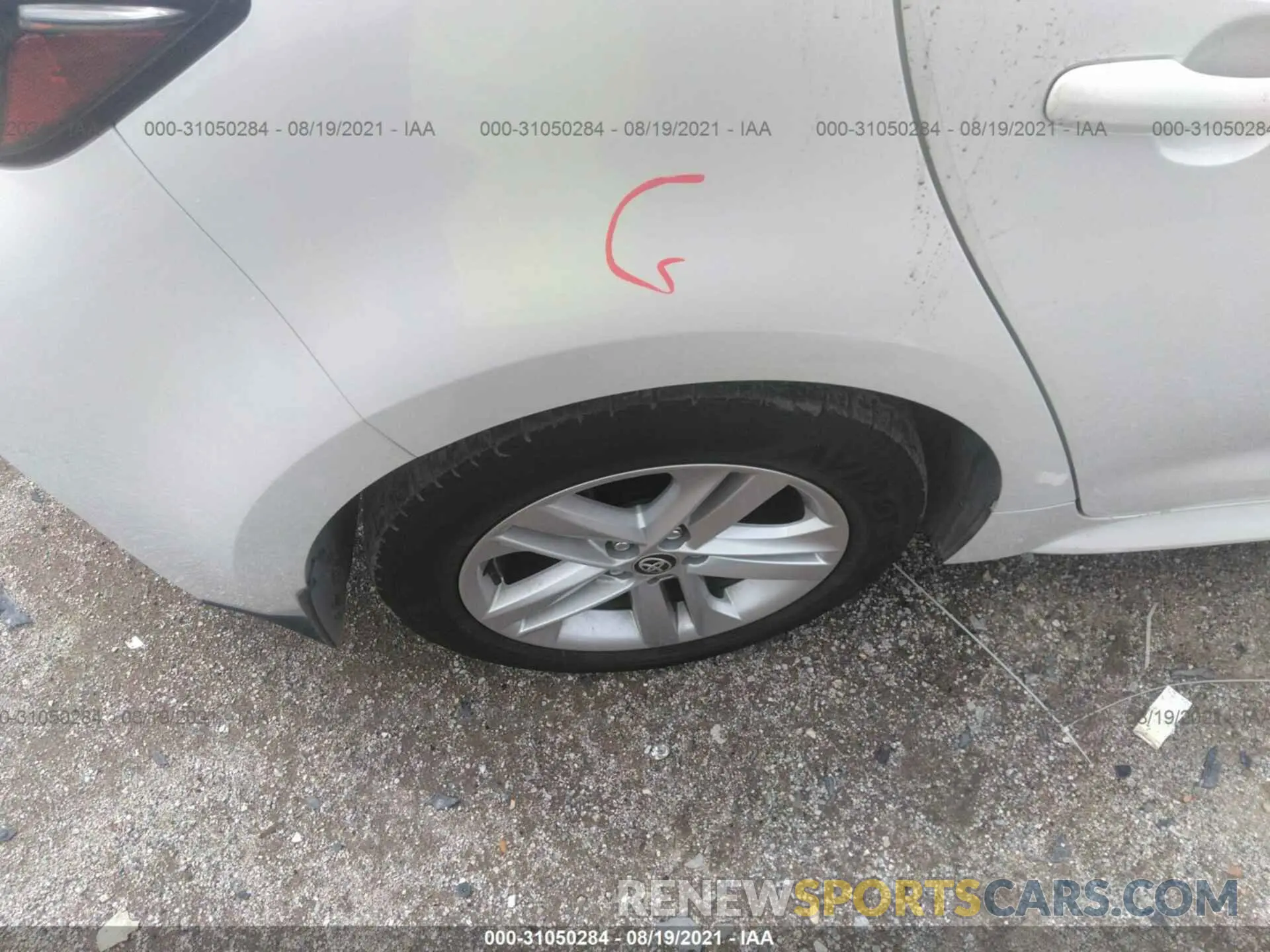 15 Photograph of a damaged car JTND4MBE6M3108936 TOYOTA COROLLA HATCHBACK 2021