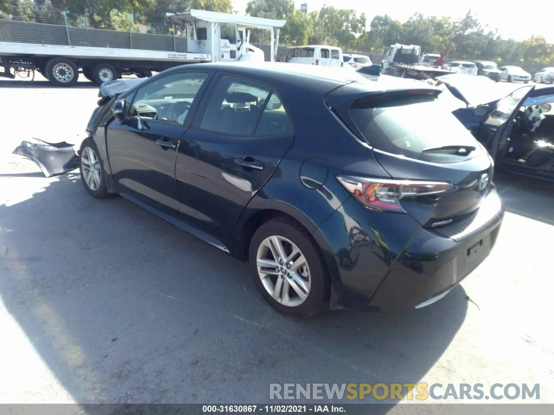 3 Photograph of a damaged car JTND4MBE6M3113103 TOYOTA COROLLA HATCHBACK 2021