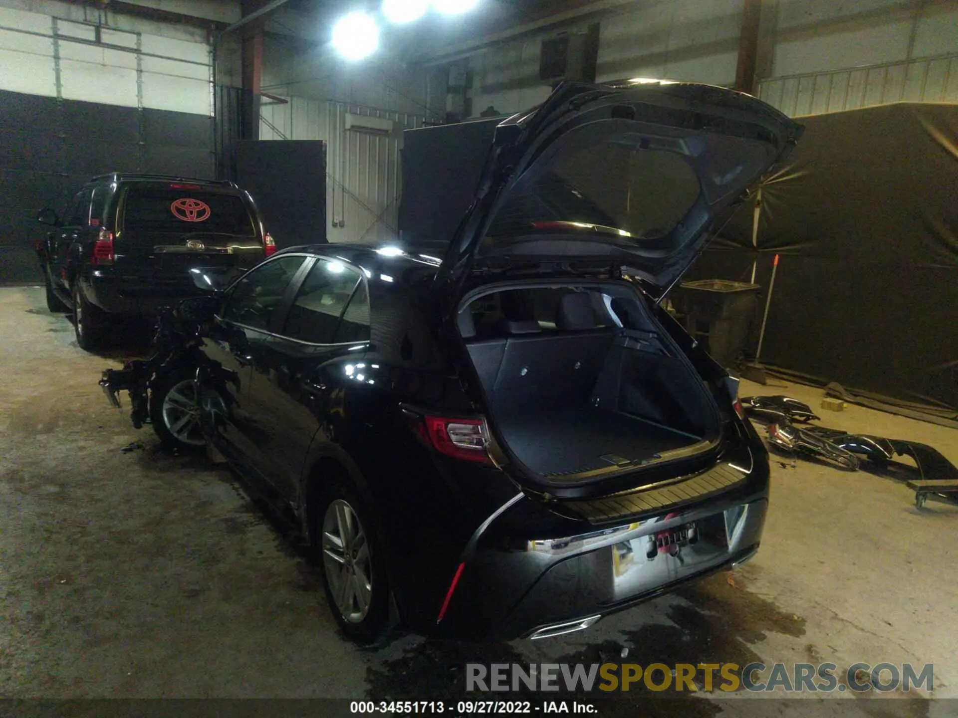 3 Фотография поврежденного автомобиля JTND4MBE6M3127499 TOYOTA COROLLA HATCHBACK 2021