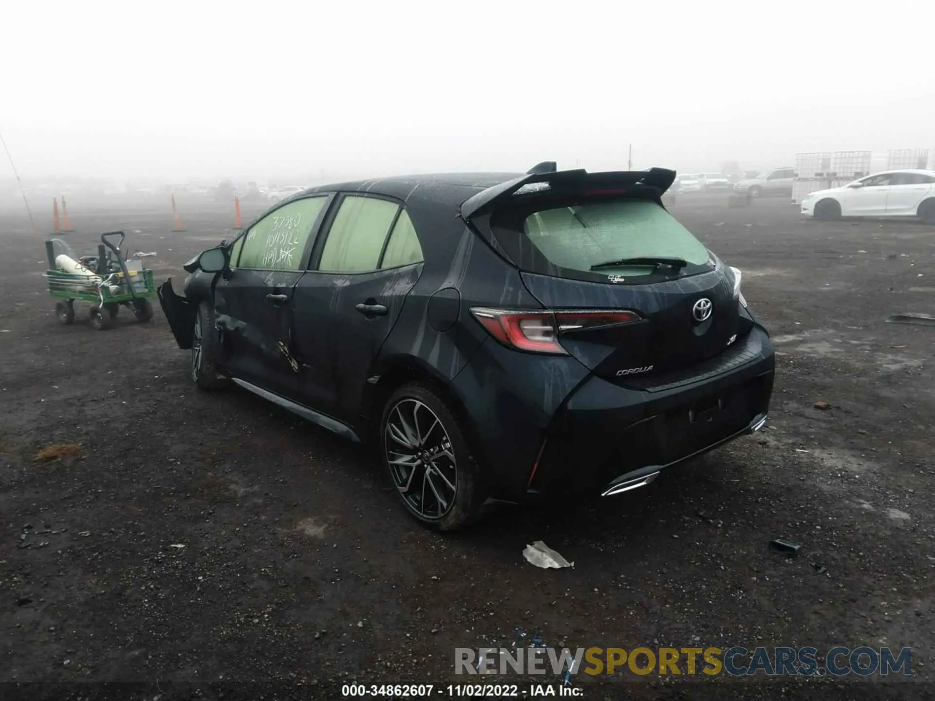 3 Фотография поврежденного автомобиля JTNA4MBE9N3161554 TOYOTA COROLLA HATCHBACK 2022
