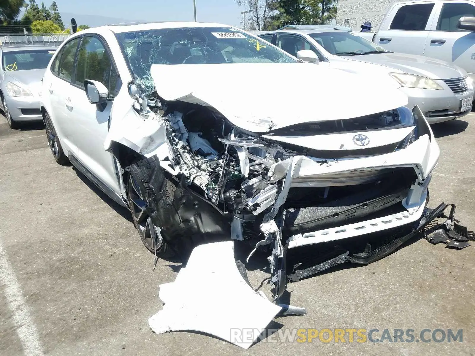 1 Photograph of a damaged car JTDT4RCE2LJ035876 TOYOTA COROLLA XS 2020