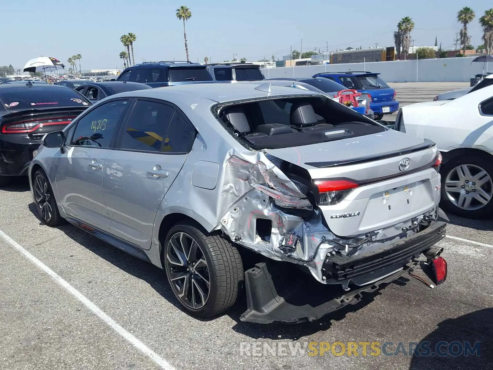 3 Photograph of a damaged car JTDT4RCE8LJ005538 TOYOTA COROLLA XS 2020