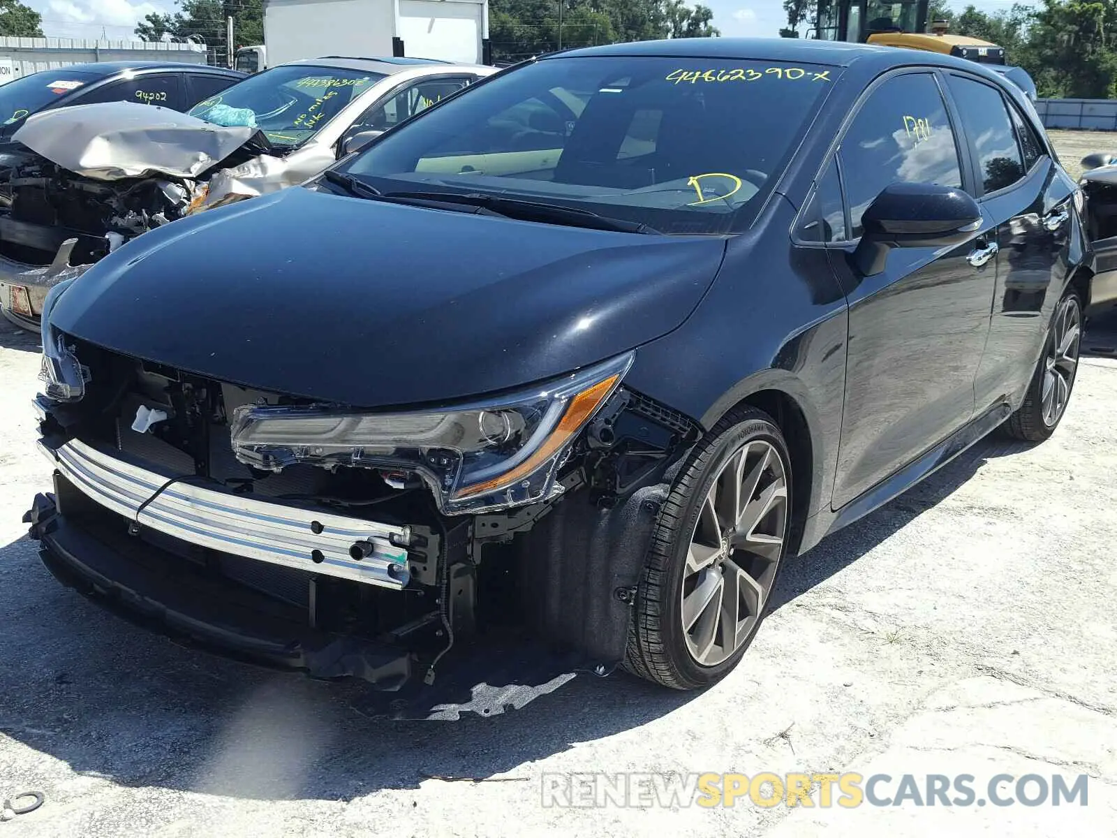 2 Photograph of a damaged car JTNC4RBE5L3083857 TOYOTA COROLLA XS 2020
