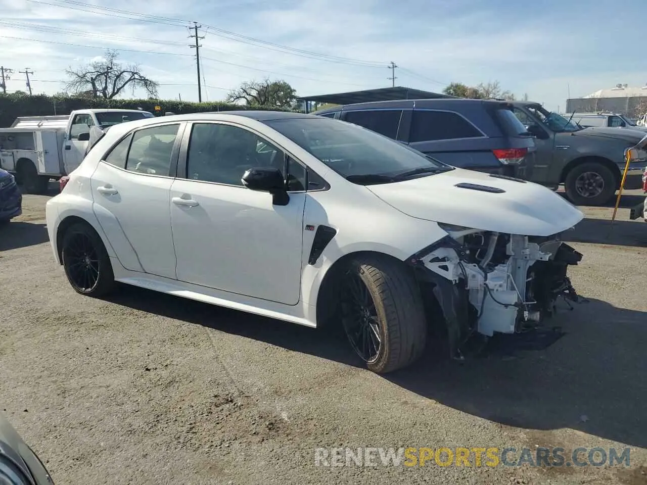 4 Photograph of a damaged car JTNABAAE1PA006078 TOYOTA GR COROLLA 2023