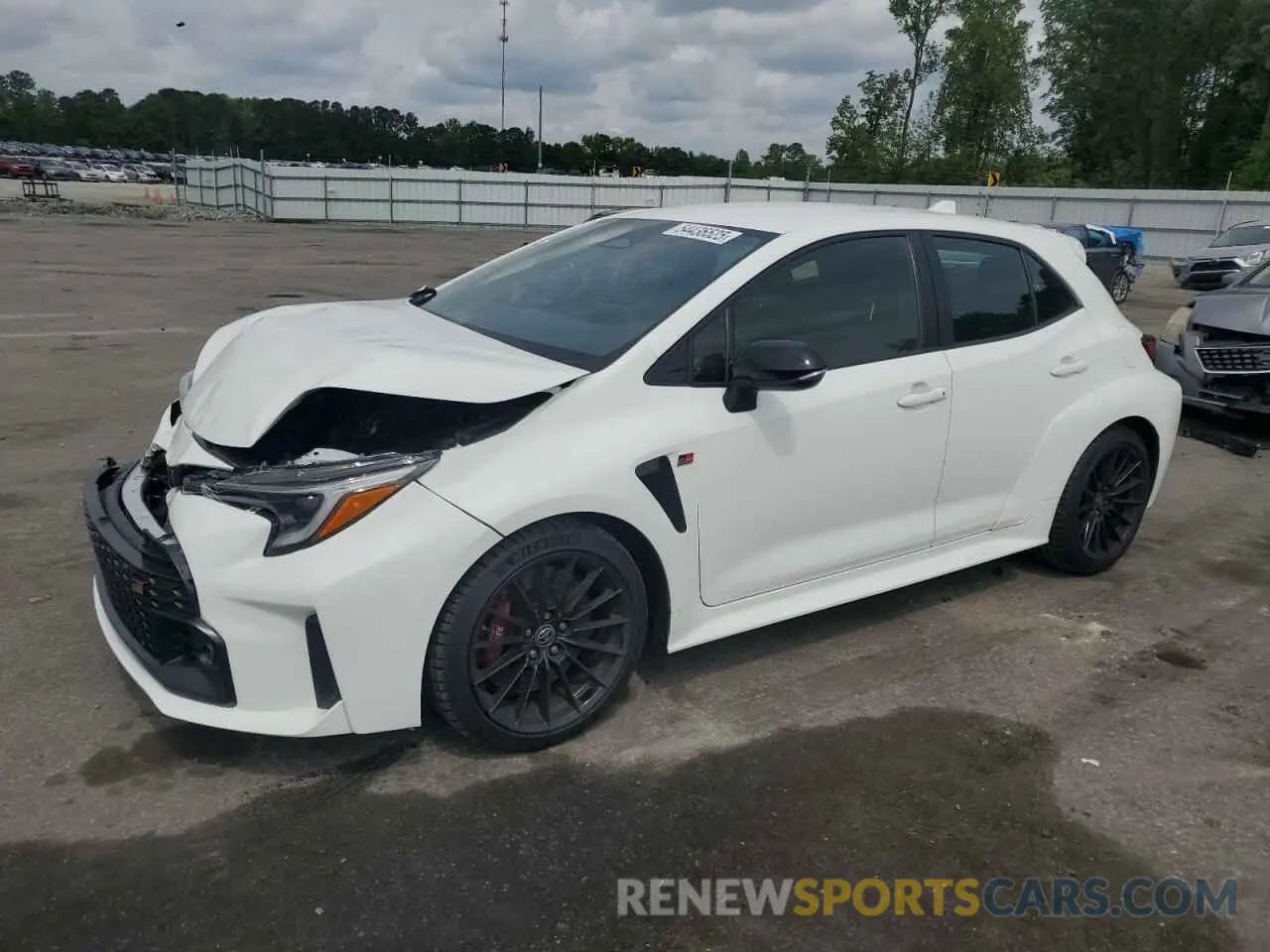 1 Photograph of a damaged car JTNABAAE2PA003707 TOYOTA GR COROLLA 2023