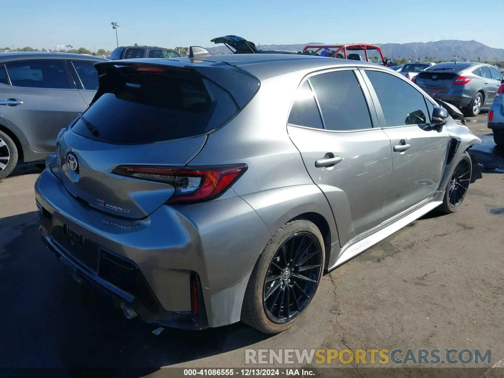 4 Фотография поврежденного автомобиля JTNABAAE6PA004004 TOYOTA GR COROLLA 2023