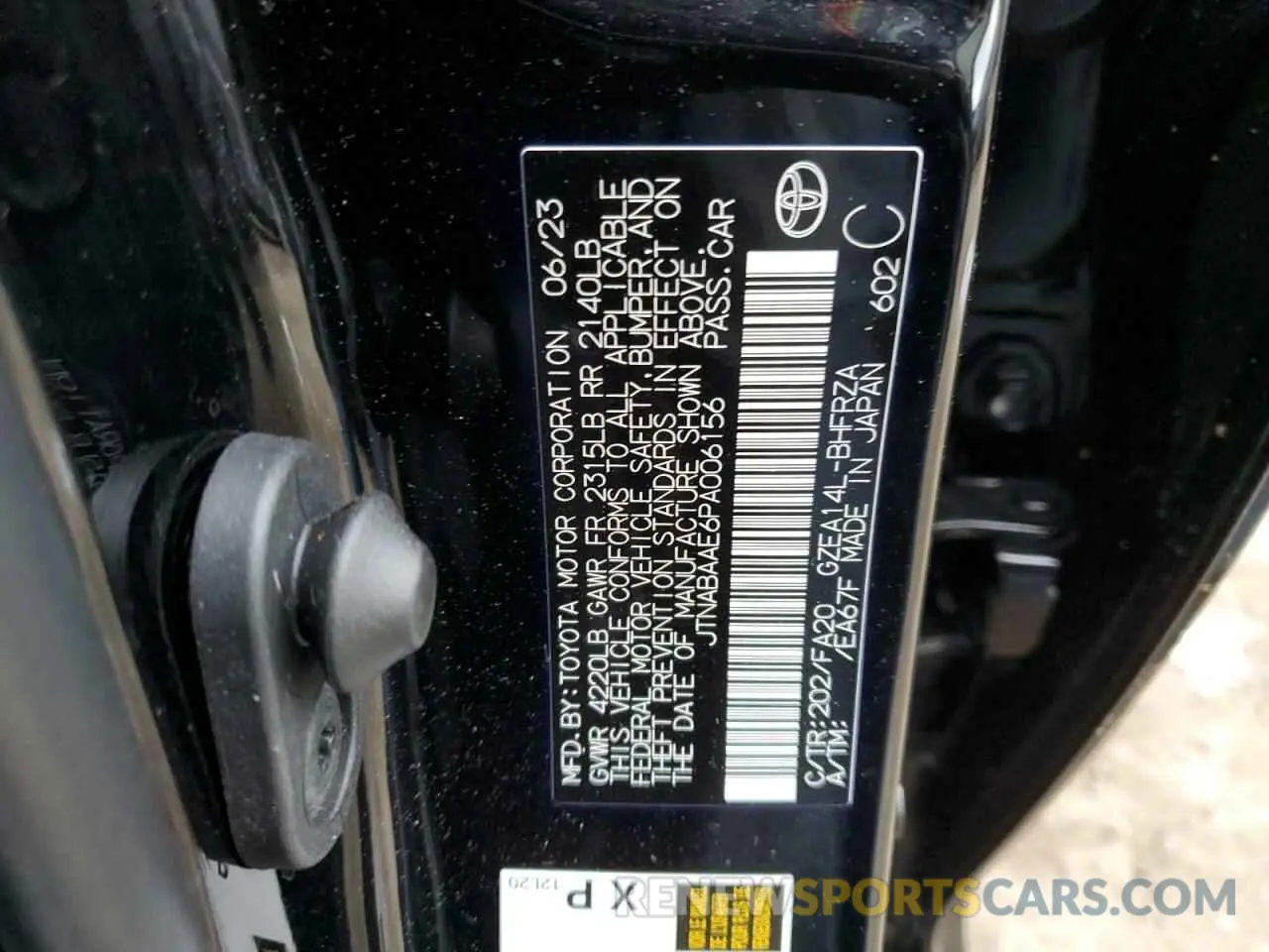 15 Photograph of a damaged car JTNABAAE6PA006156 TOYOTA GR COROLLA 2023