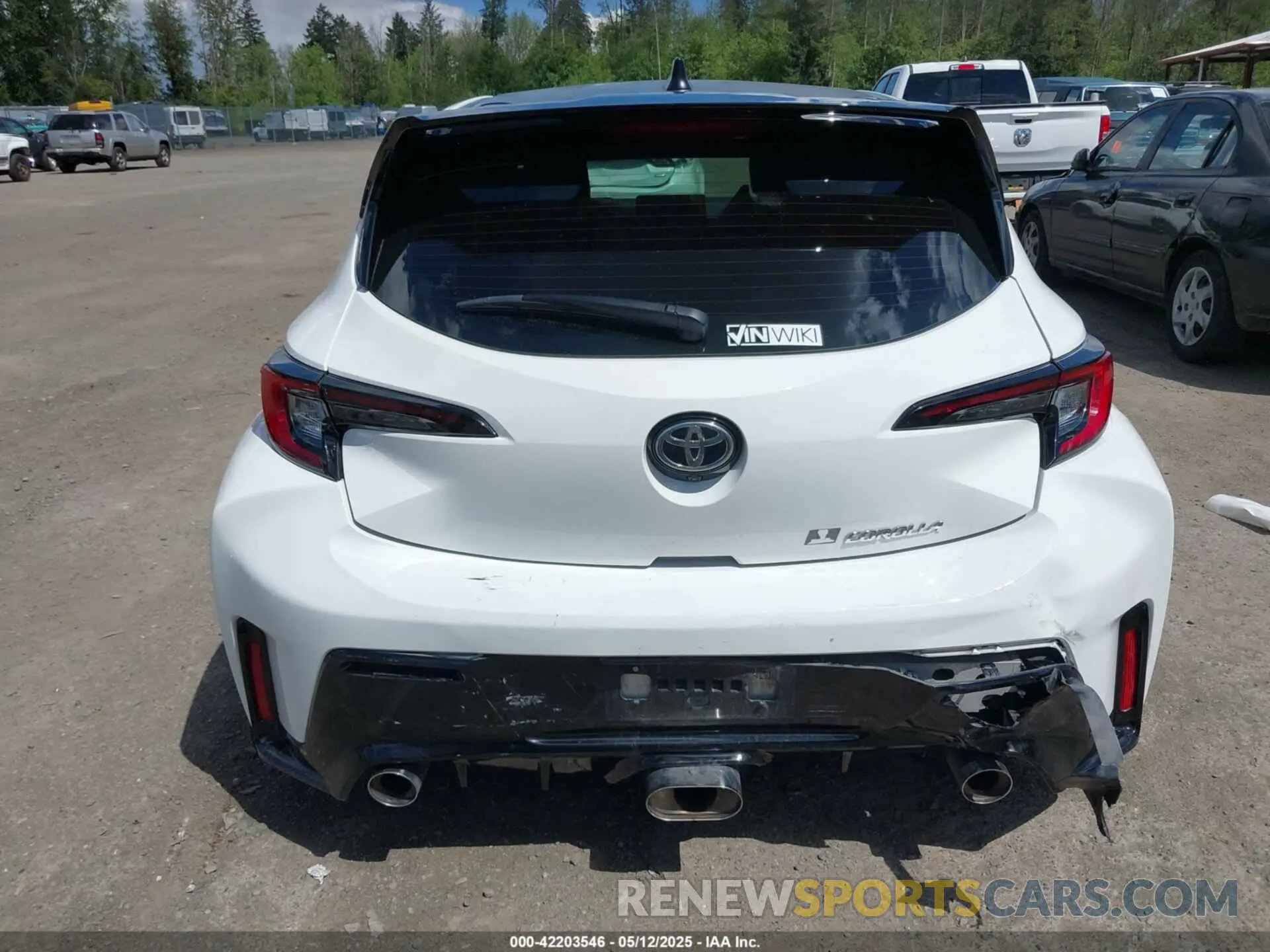 17 Фотография поврежденного автомобиля JTNABAAE8PA004442 TOYOTA GR COROLLA 2023