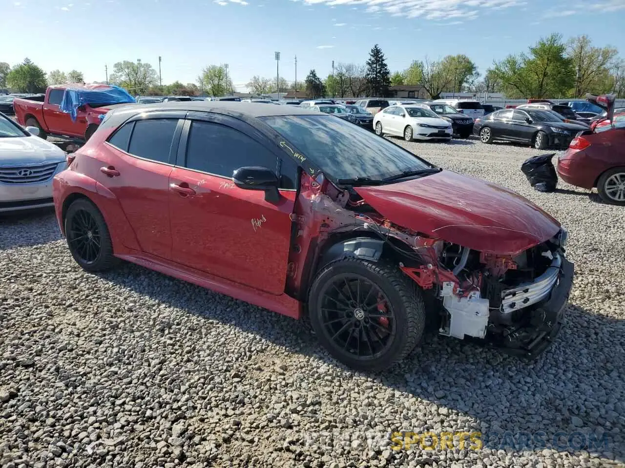 4 Photograph of a damaged car JTNABAAEXPA006466 TOYOTA GR COROLLA 2023