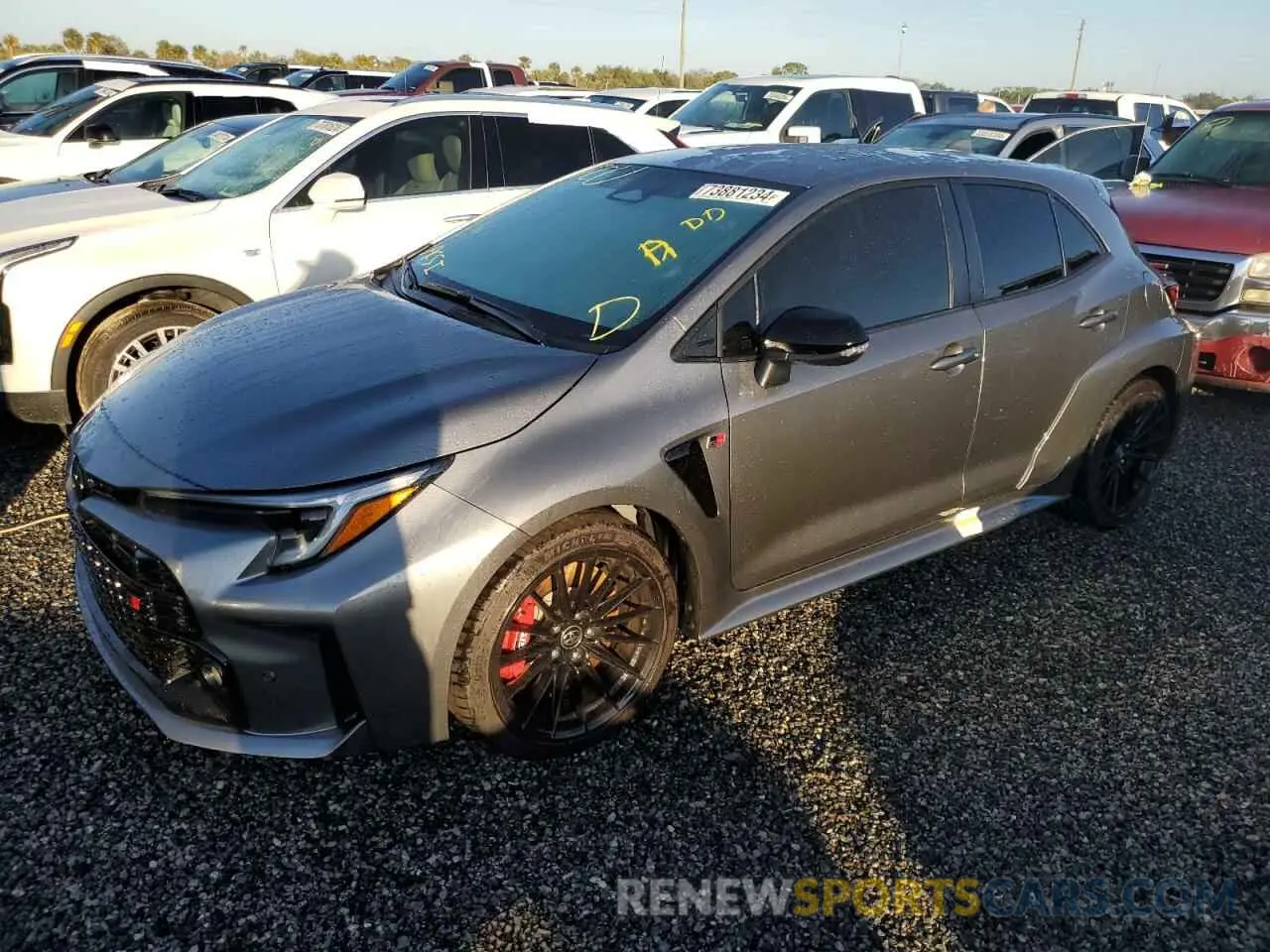 1 Photograph of a damaged car JTNABAAE3RA013052 TOYOTA GR COROLLA 2024