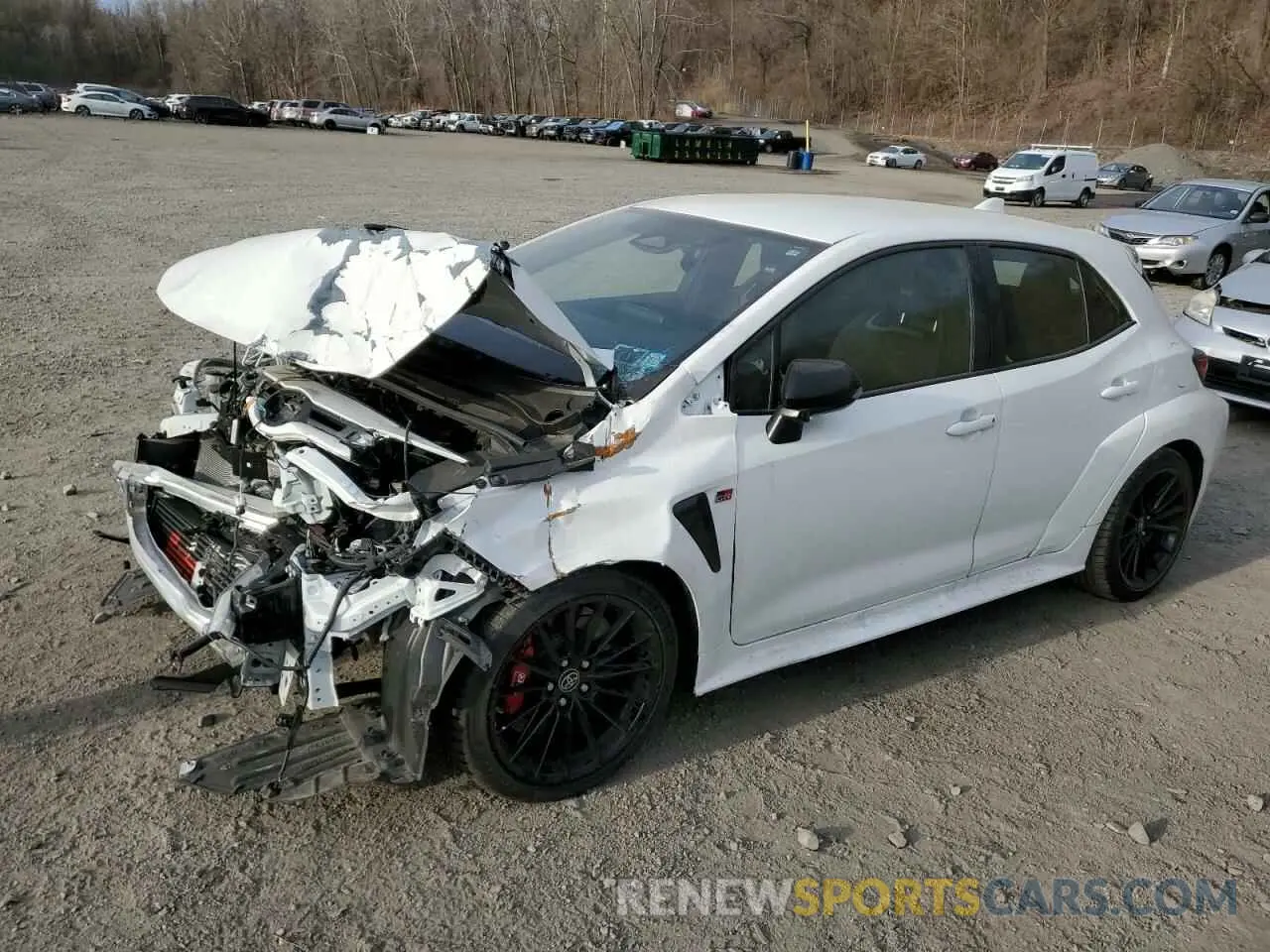 1 Photograph of a damaged car JTNABAAE4RA008183 TOYOTA GR COROLLA 2024