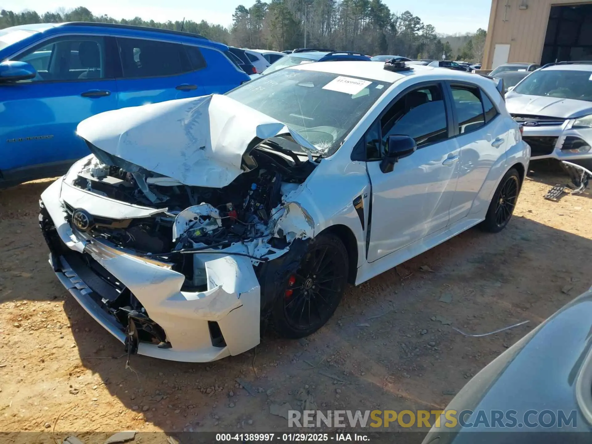 2 Photograph of a damaged car JTNABAAE5RA011139 TOYOTA GR COROLLA 2024