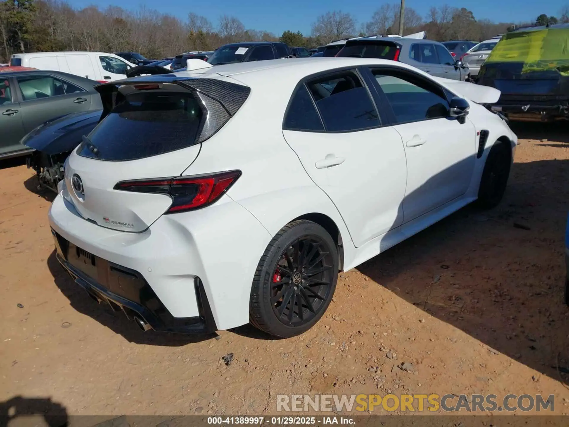 4 Photograph of a damaged car JTNABAAE5RA011139 TOYOTA GR COROLLA 2024