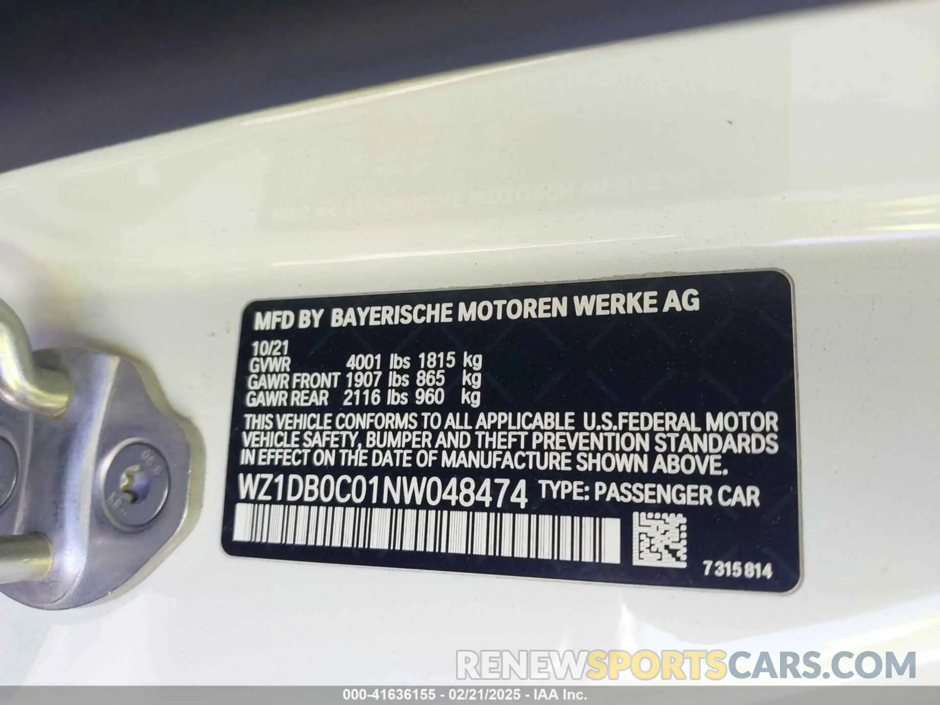 9 Фотография поврежденного автомобиля WZ1DB0C01NW048474 TOYOTA GR SUPRA 2022